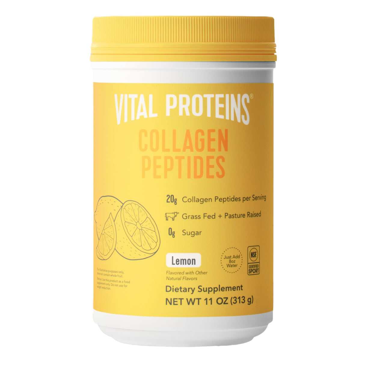 Vital Proteins Collagen Peptides Powder, Collagen Supplements, Hair & Skin Health, 14 Servings, Lemon