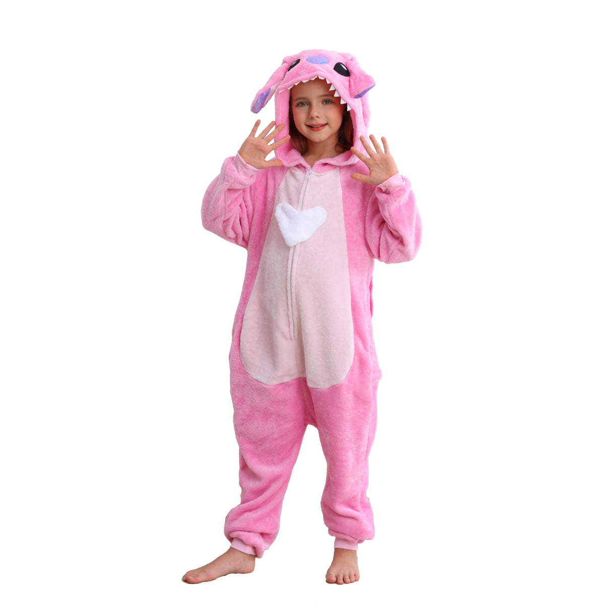 WILDROOMS Unisex Children Animal Onesie Pajamas, Kids Flannel Halloween Costume Christmas Pajamas For Girls and Boys 4-13Y