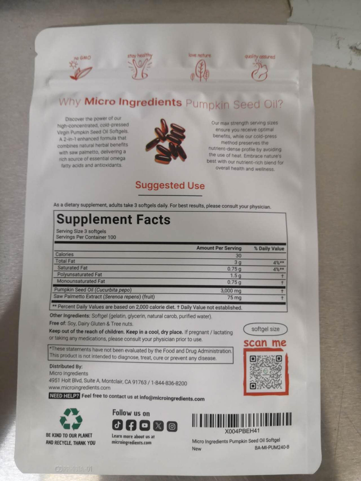 Pumpkin Seed Oil with Saw Palmetto, 3000mg Per Serving, 300 Softgels | Cold Pressed, Pure Virgin Oil, Essential Fatty Acids & Phytosterols | Supports Hair, Urinary, Bladder & Prostate Health | Non-GMO