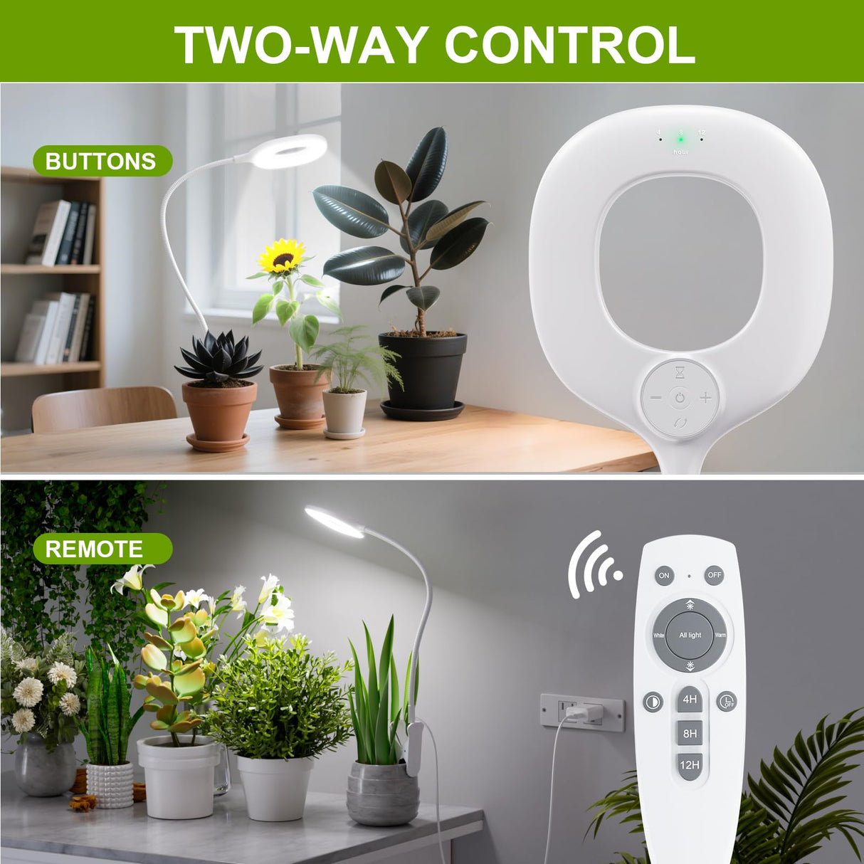 Clip On Full Spectrum LED Grow Light for Indoor Plants