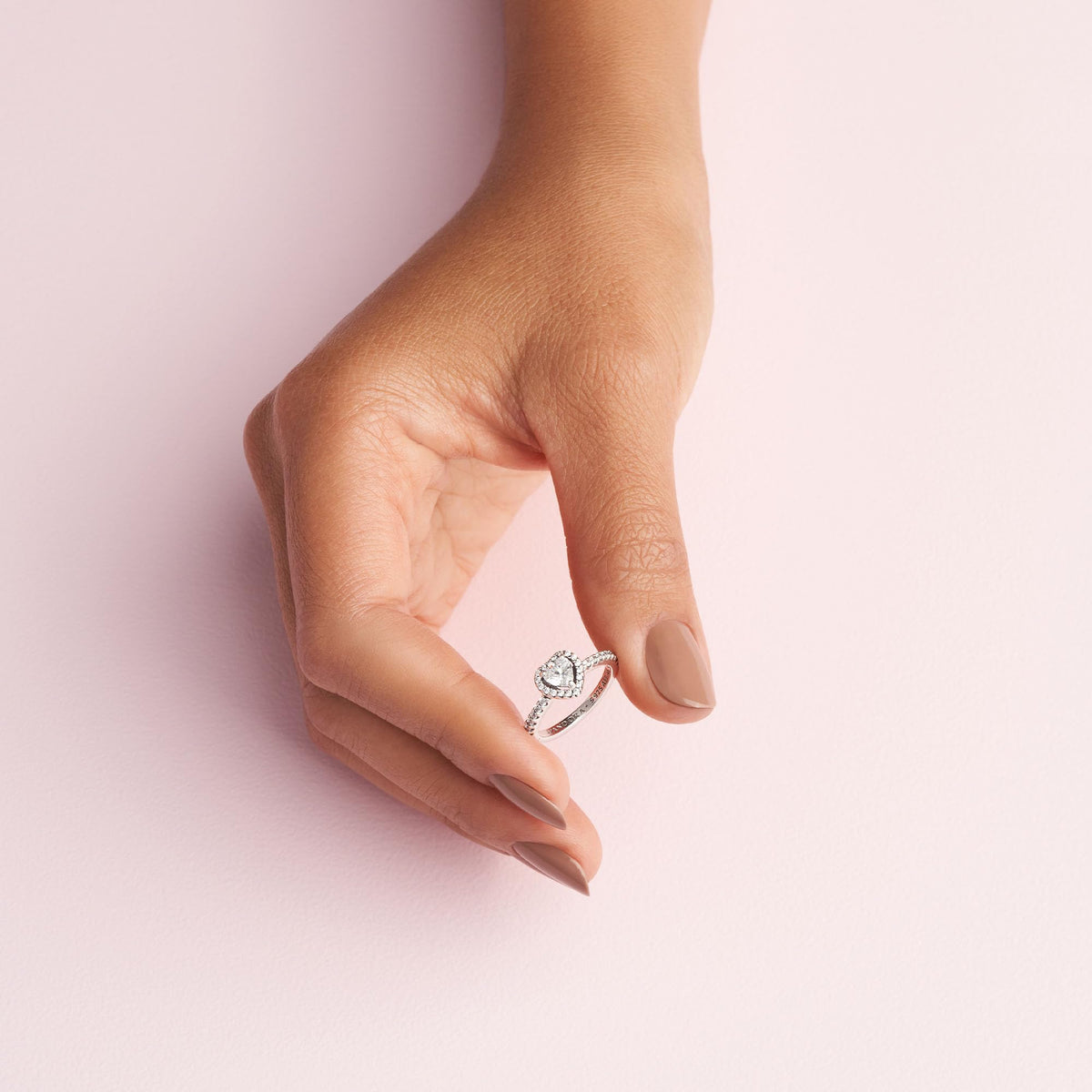 PANDORA Elevated Heart Ring, 7