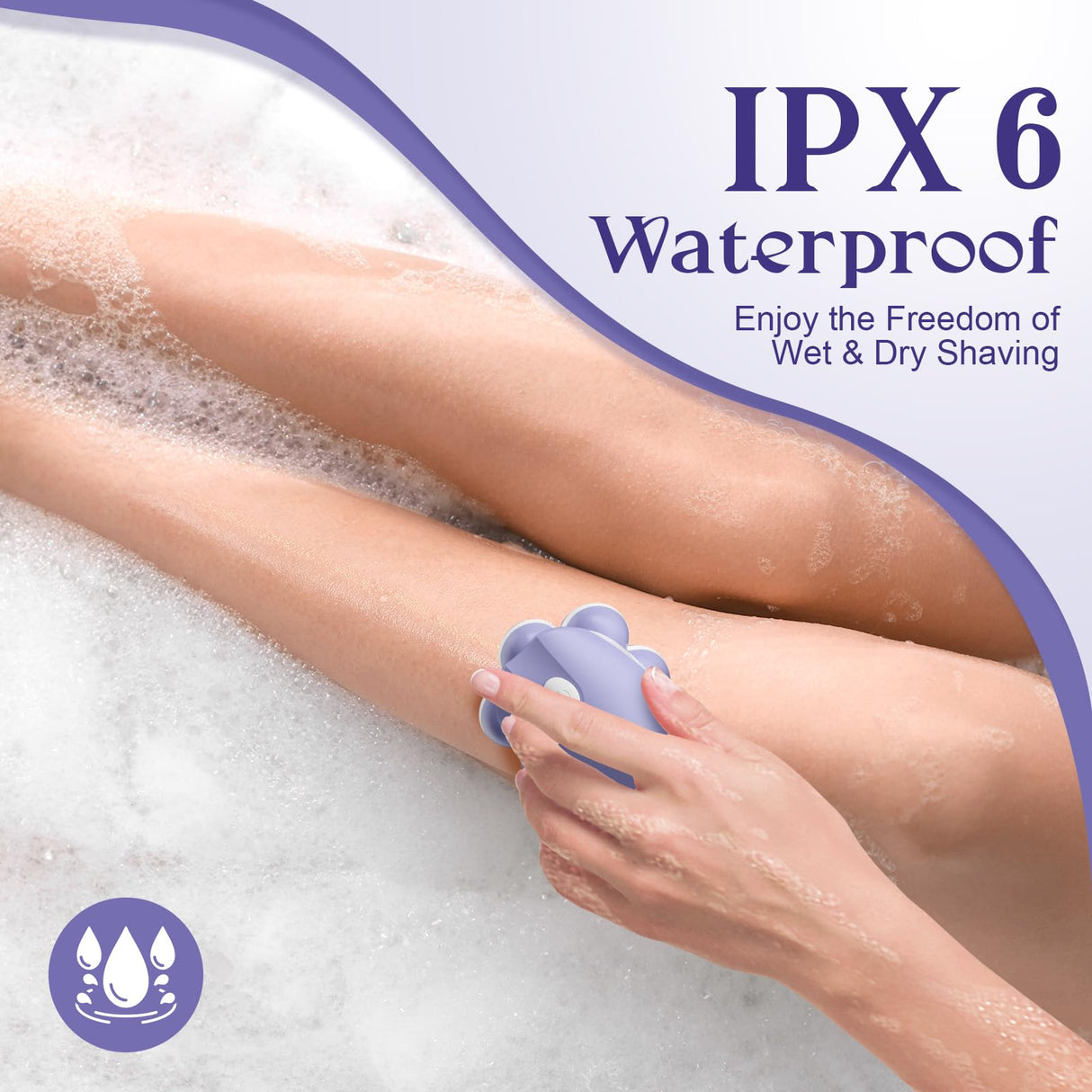 Bartrimber 7D Electric Razor for Women: Fast & Painless Full-Body Shaver for Legs & Face – Waterproof Hair Remover with Light & Travel Cover – Wet/Dry Use, Smooth Close Shave, Birthday Mother’s Gift