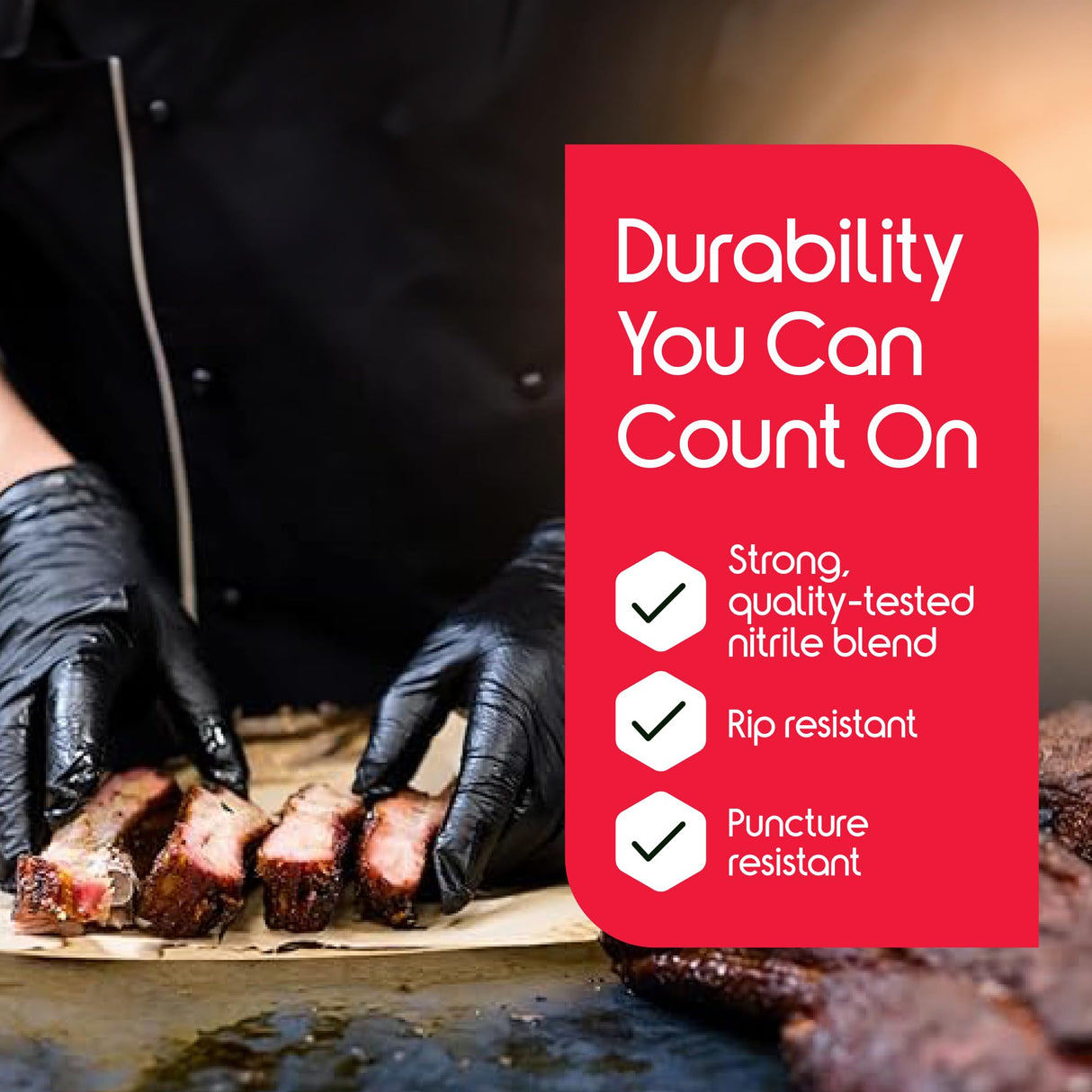 Inspire Black Nitrile Gloves | THE ORIGINAL Quality Black Disposable Latex Free | 4.5 (Nitrile-Vinyl Blend, Small)