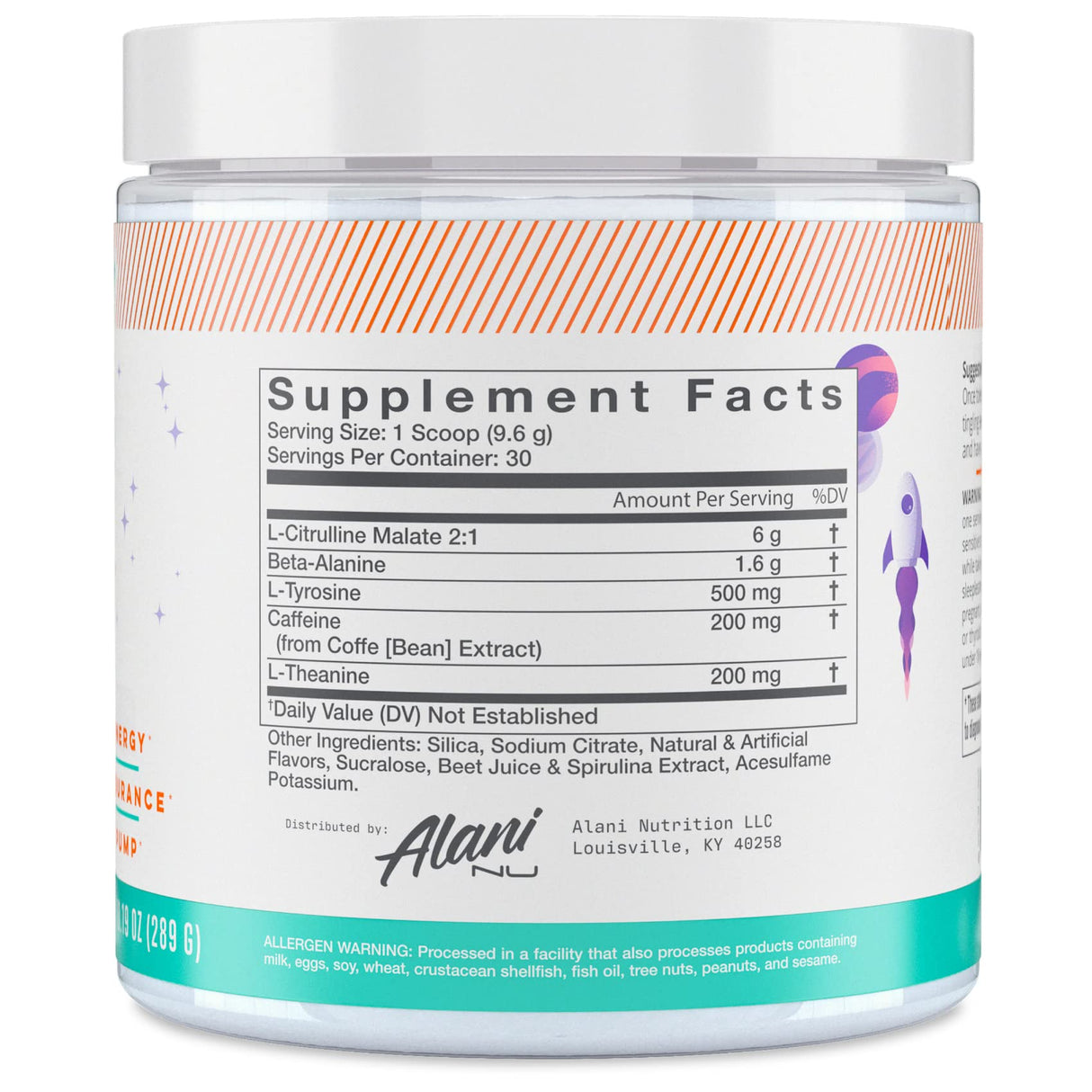 Alani Nu Pre Workout Powder GLAXAY Lemonade, Amino Energy Boost, Endurance Supplement, Sugar Free, 200mg Caffeine, L-Theanine, Beta-Alanine, L-Citrulline, 30 Servings