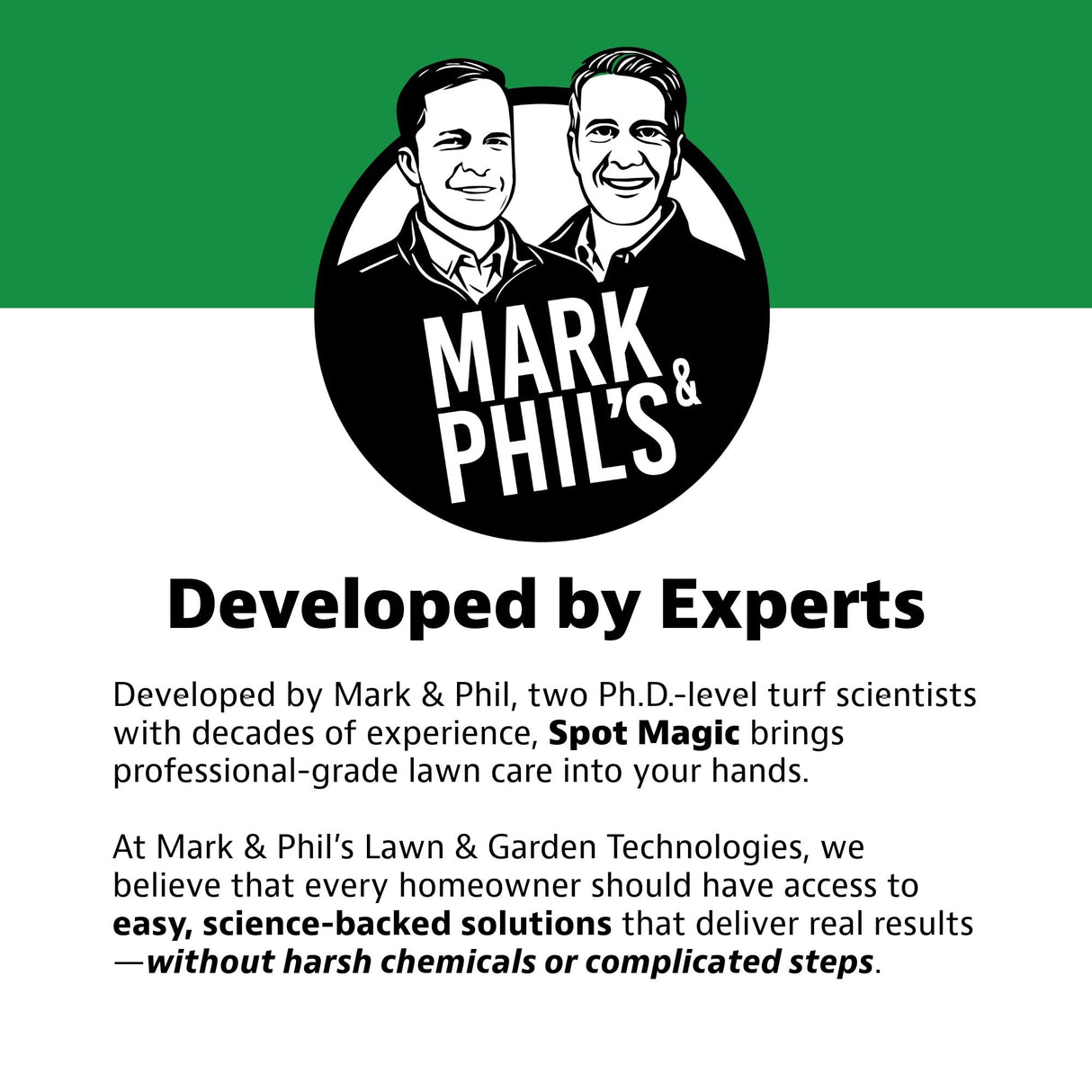Spot Magic by Mark & Phil’s - Green Instant Lawn Grass Colorant Spray 24oz - Non-Toxic Pet & Kid Safe,- Long-Lasting Results for Concealing Brown & Pet-Damaged Grass Areas