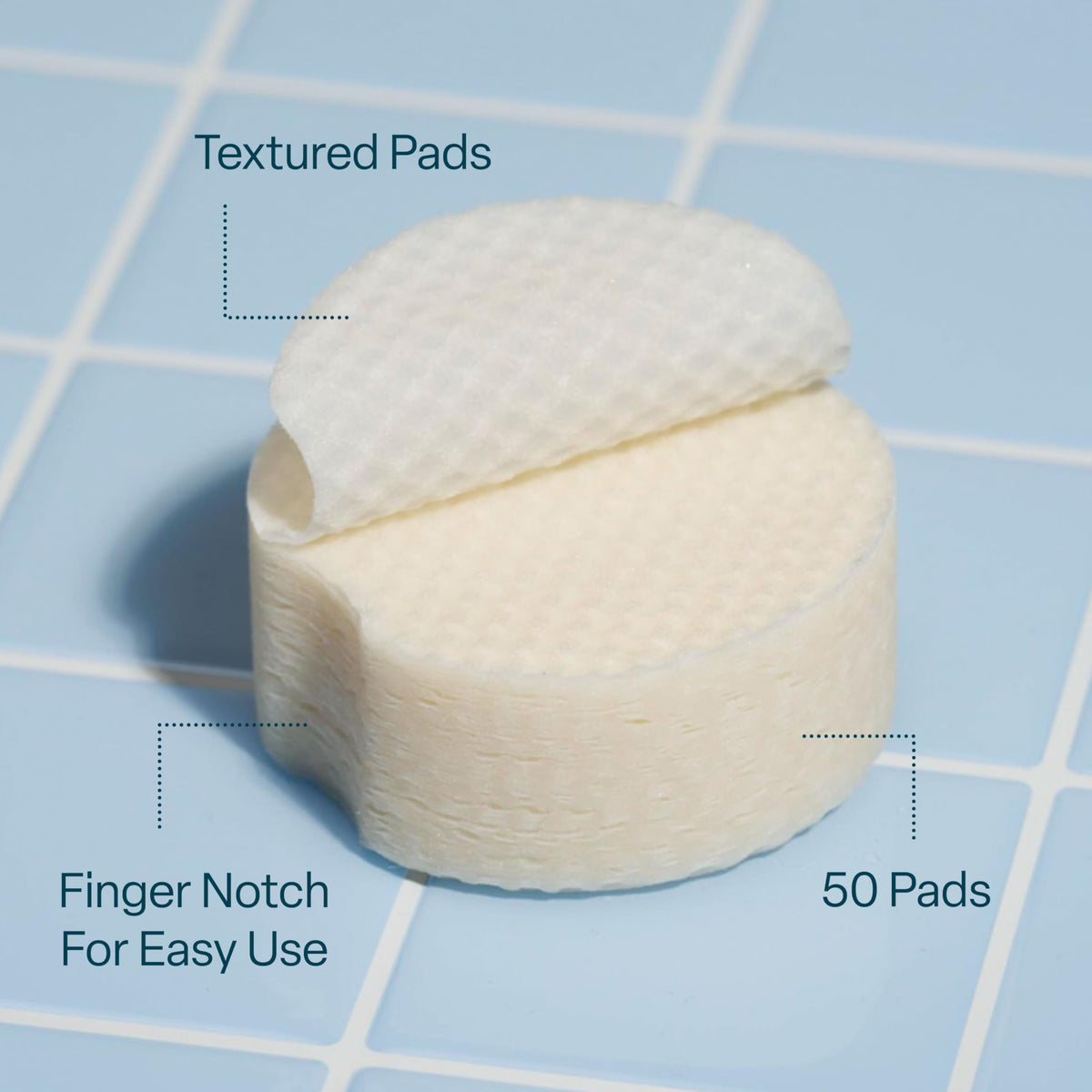 QRxLabs 20% Glycolic Acid Pads - Exfoliating Toner Pads, Face & Body - 50ct