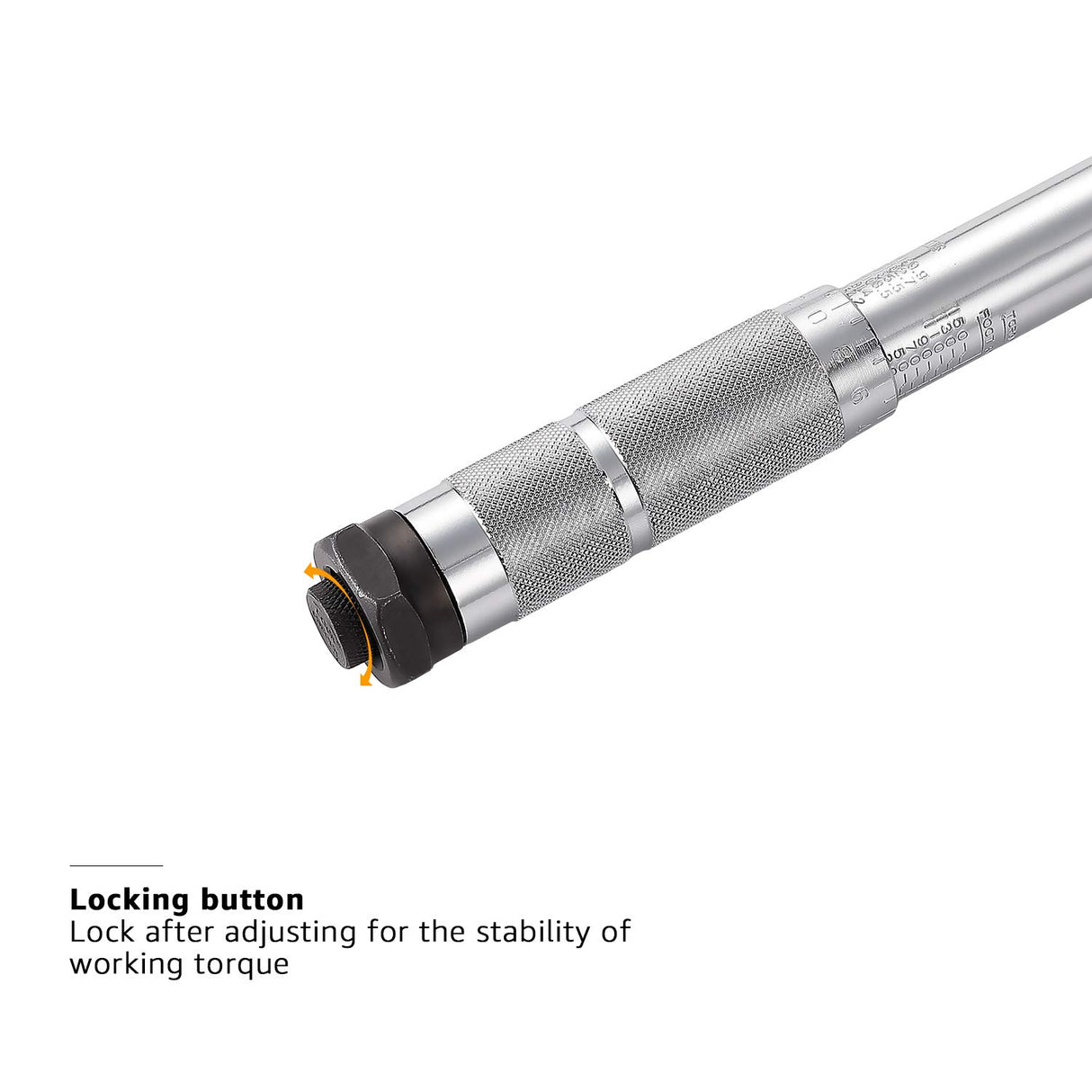 Amazon Basics 1/2-inch Drive Click Torque Wrench, 20-150 foot-lb, 27.1-203.5 Nm, Sturdy Construction with Storage Case
