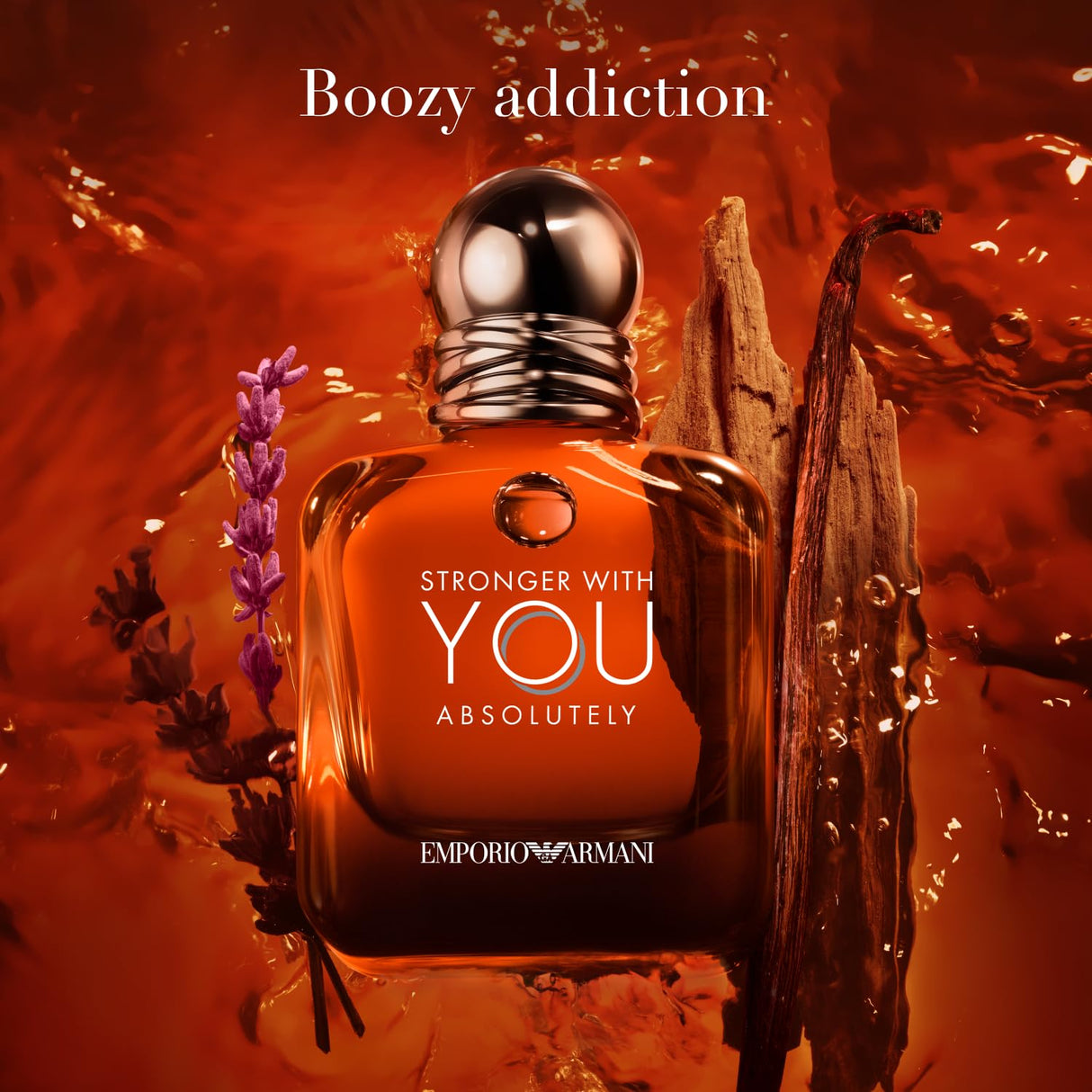 Armani Beauty - Stronger With You Absolutely - Parfum - Cologne for Men - Spicy Ambery Gourmand Men’s Fragrance – Rum Accord, Cedarwood, Lavendar & Vanilla Notes - 1.7 Fl Oz