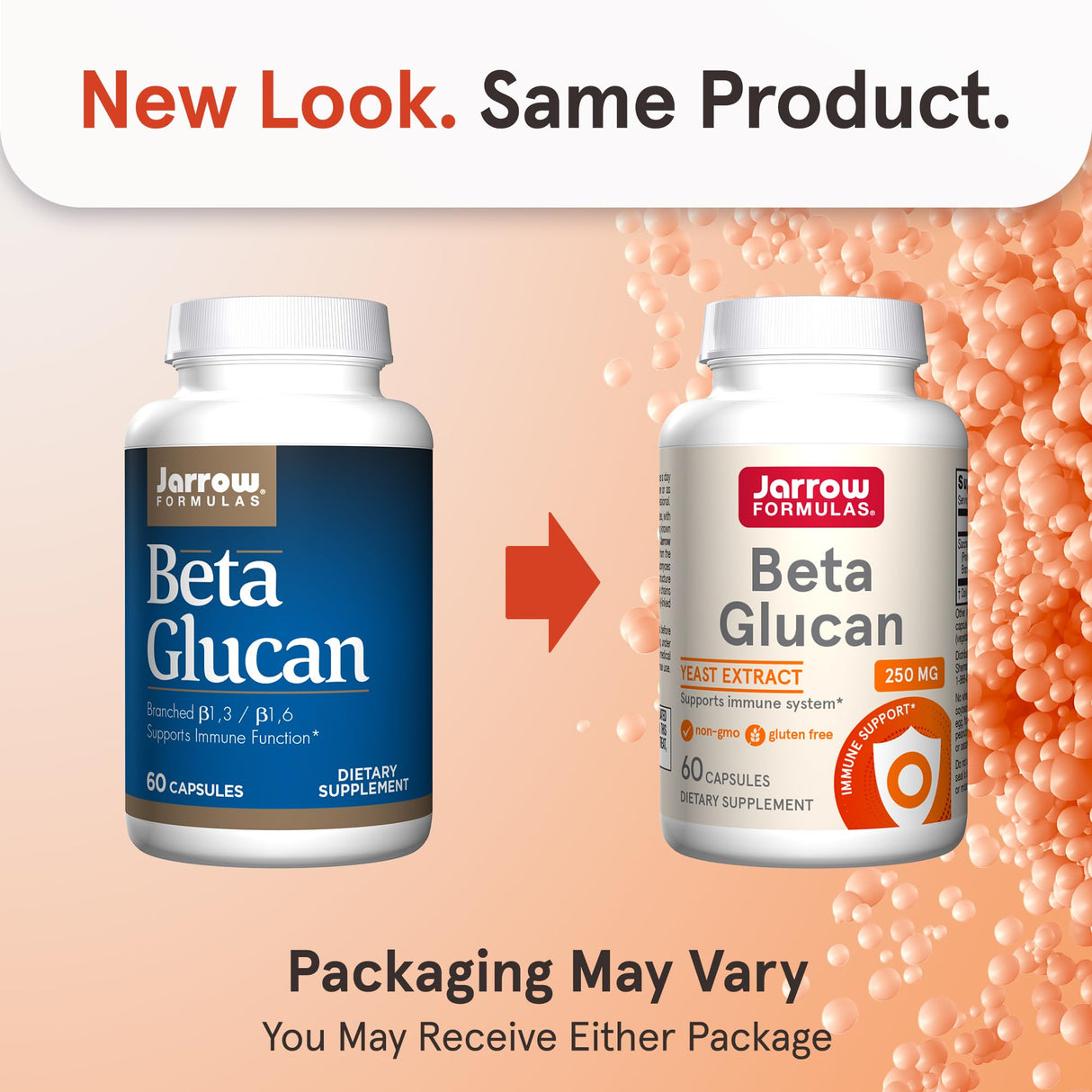 Jarrow Formulas® Beta Glucan, Dietary Supplement, Immune Support for Immune Health, 60 Capsules, 60 Day Supply