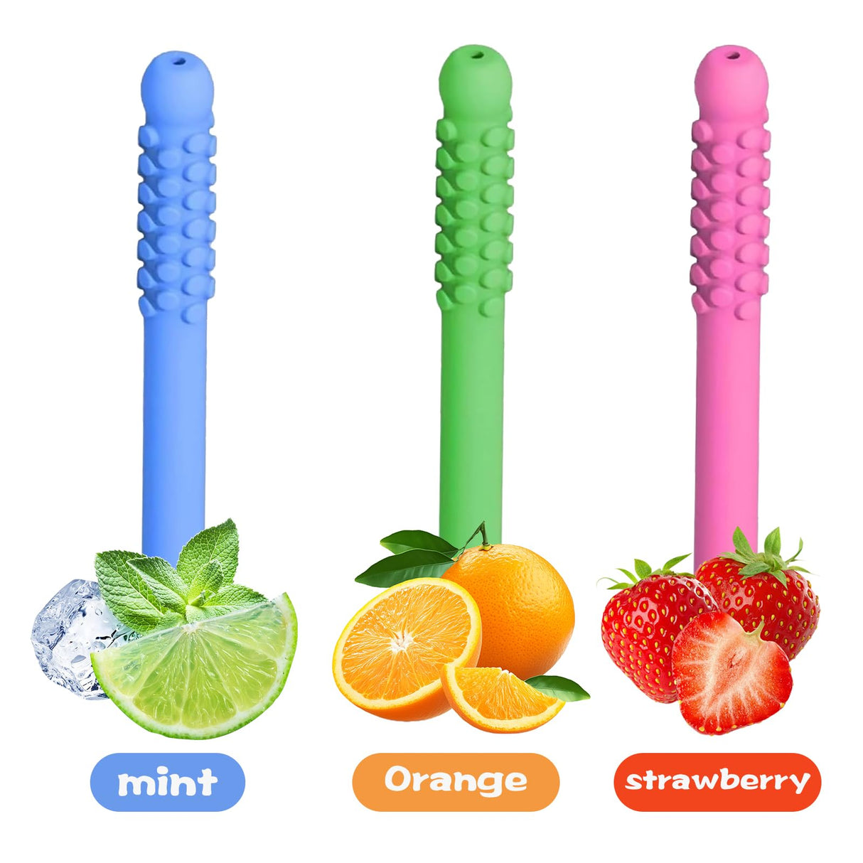 Chewable Breather Quit, Stop Smoking Aids Work Chewable Breath Sticks, Breather Sticks with Essential Oil for Aromatherapy On The Go, Fresh Breath (3)