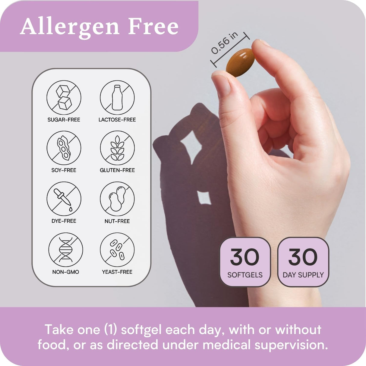 Brain Supplement for Natural Focus & Attention | for Kids | Active B Vitamin & Omega-3 Combo | Vitamin B Complex w/Omega 3 Fatty Acids EPA & DHA | Omega-3s in Small Pill | L-MTHF, B12, P5P, VIT D