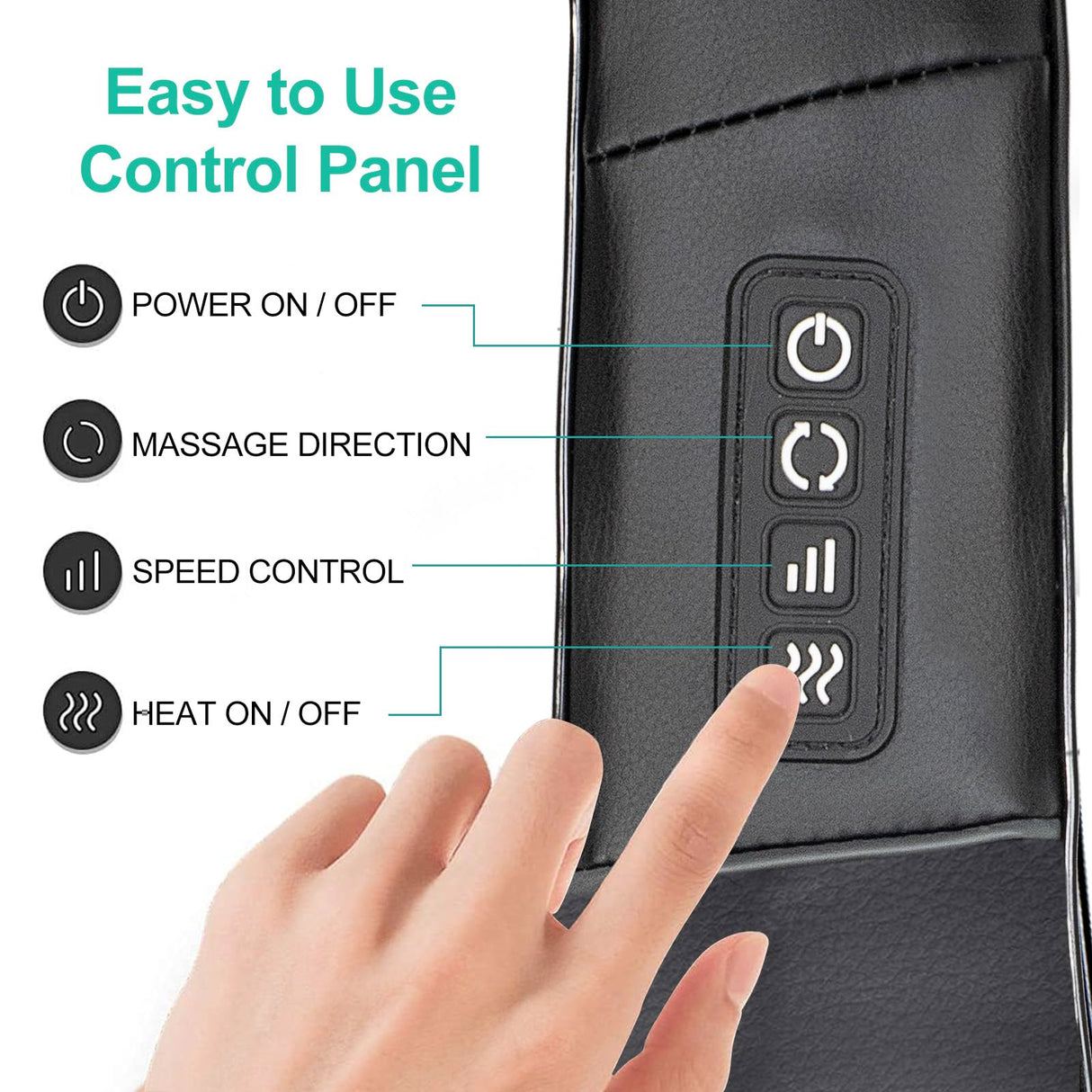 Medcursor Neck Massager, FSA or HSA Eligible, Electric Neck and Back Massager with Heat, Portable Deep Tissue 3D Kneading Pillow for Muscle Pain Relief, Mothers Day Gifts (NOT Cordless)