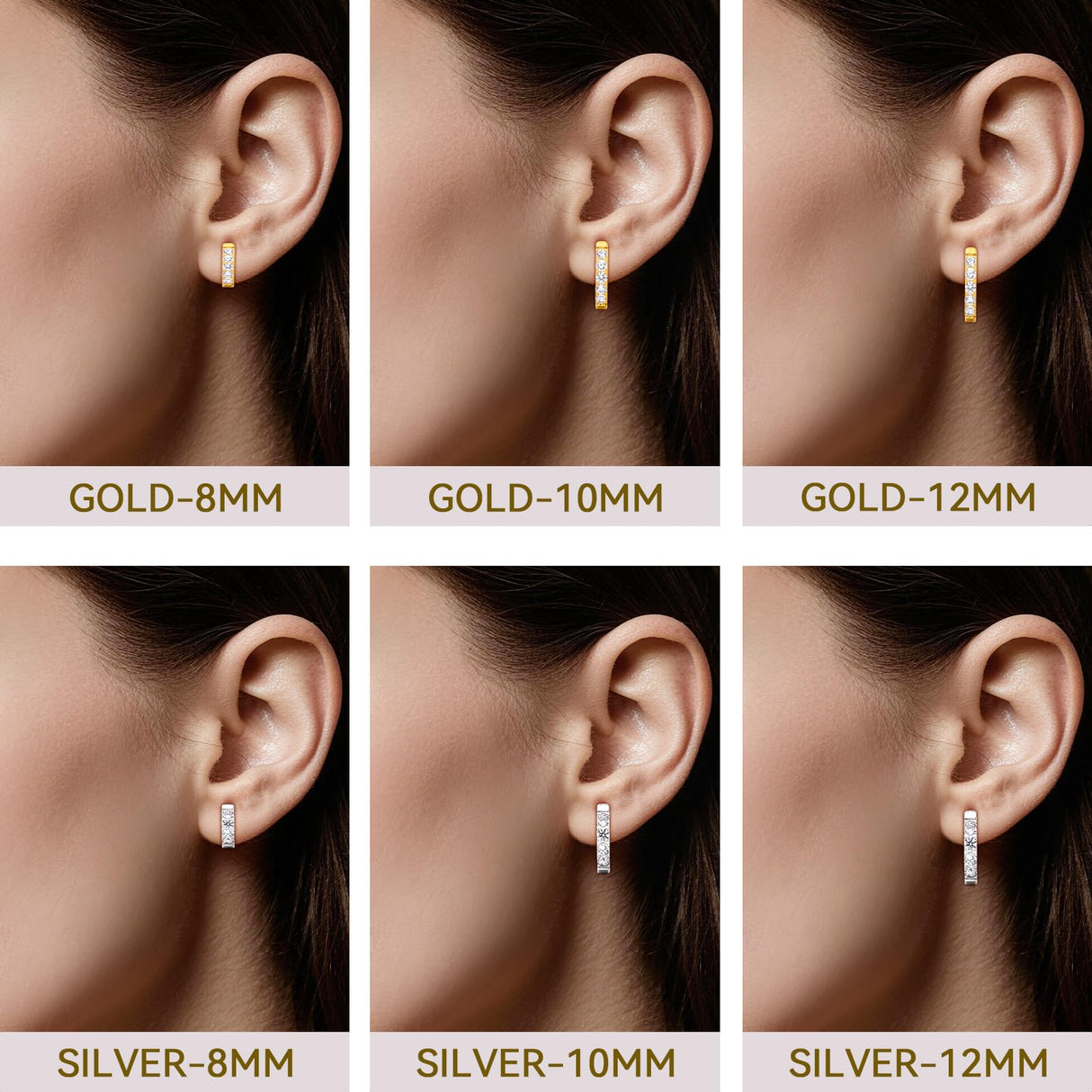 Limerencia G23 Pure Hypoallergenic Titanium Huggie Hoop Earrings