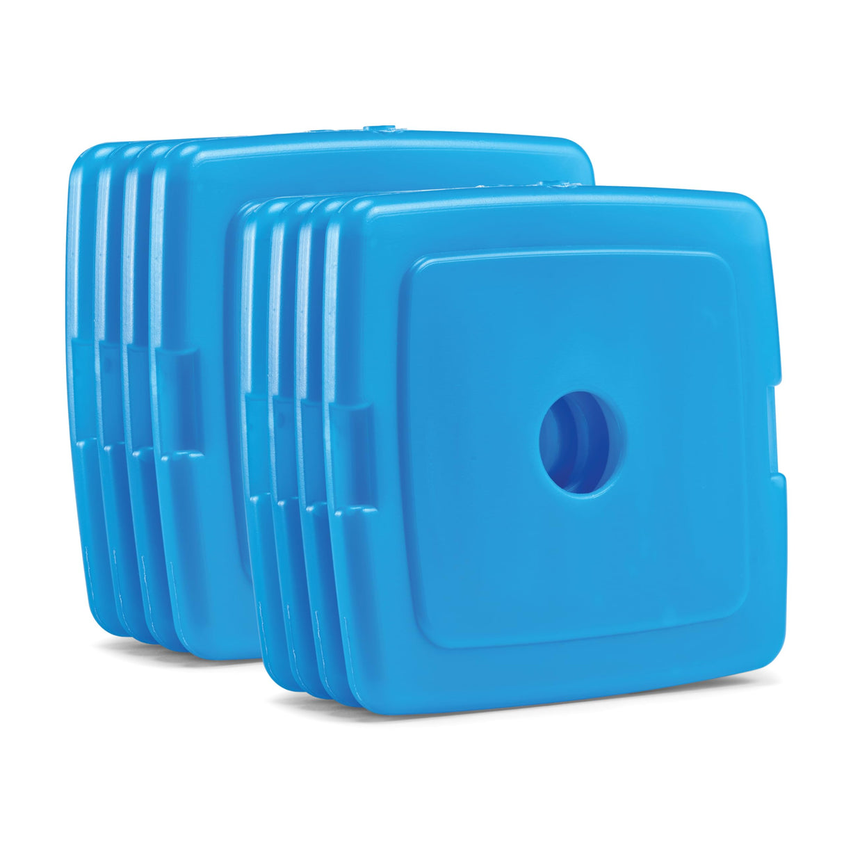 Cool Coolers by Fit & Fresh Kids Clear Blue Ice Packs, Quick Freeze, Space-Saving, Reusable Ice Pack for Lunch Boxes & Coolers