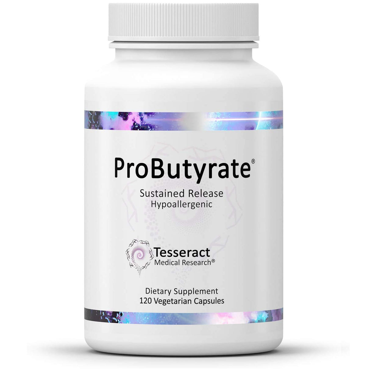 Tesseract Medical Research ProButyrate Gut Health Supplement, Butyric Acid Complex, Gastrointestinal Support Supplement, Helps Restore Balance to Stabilize Gut Microbiome, 600mg, 120 Capsules