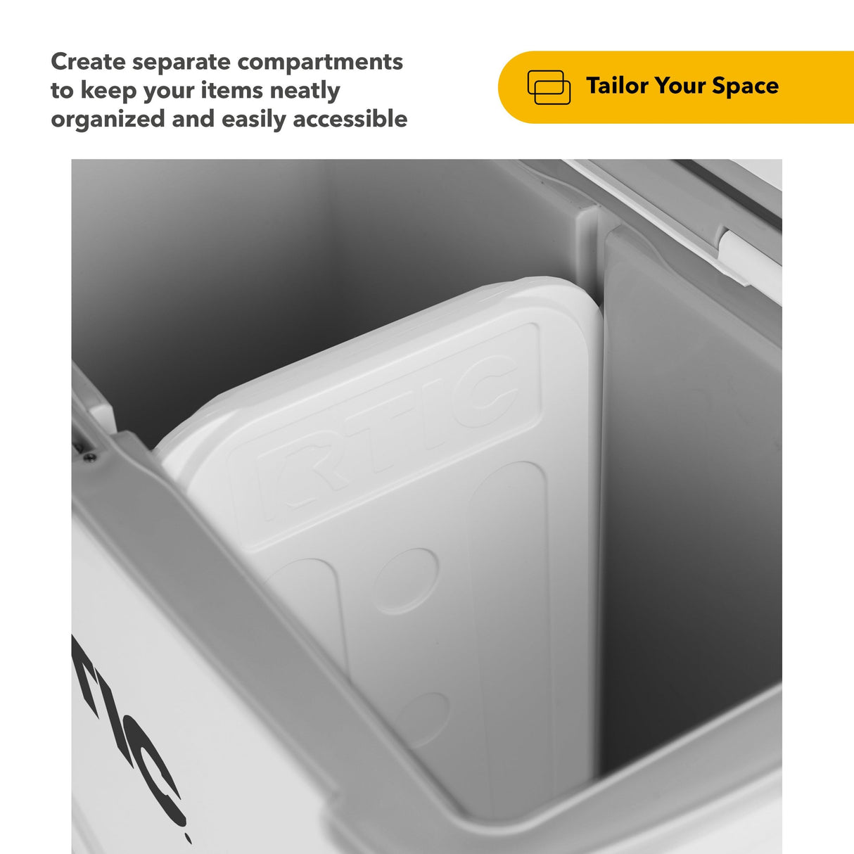RTIC 16 QT Road Trip Cooler Freezable Divider Insert Accessories Perfect for Organization, 16 QT.