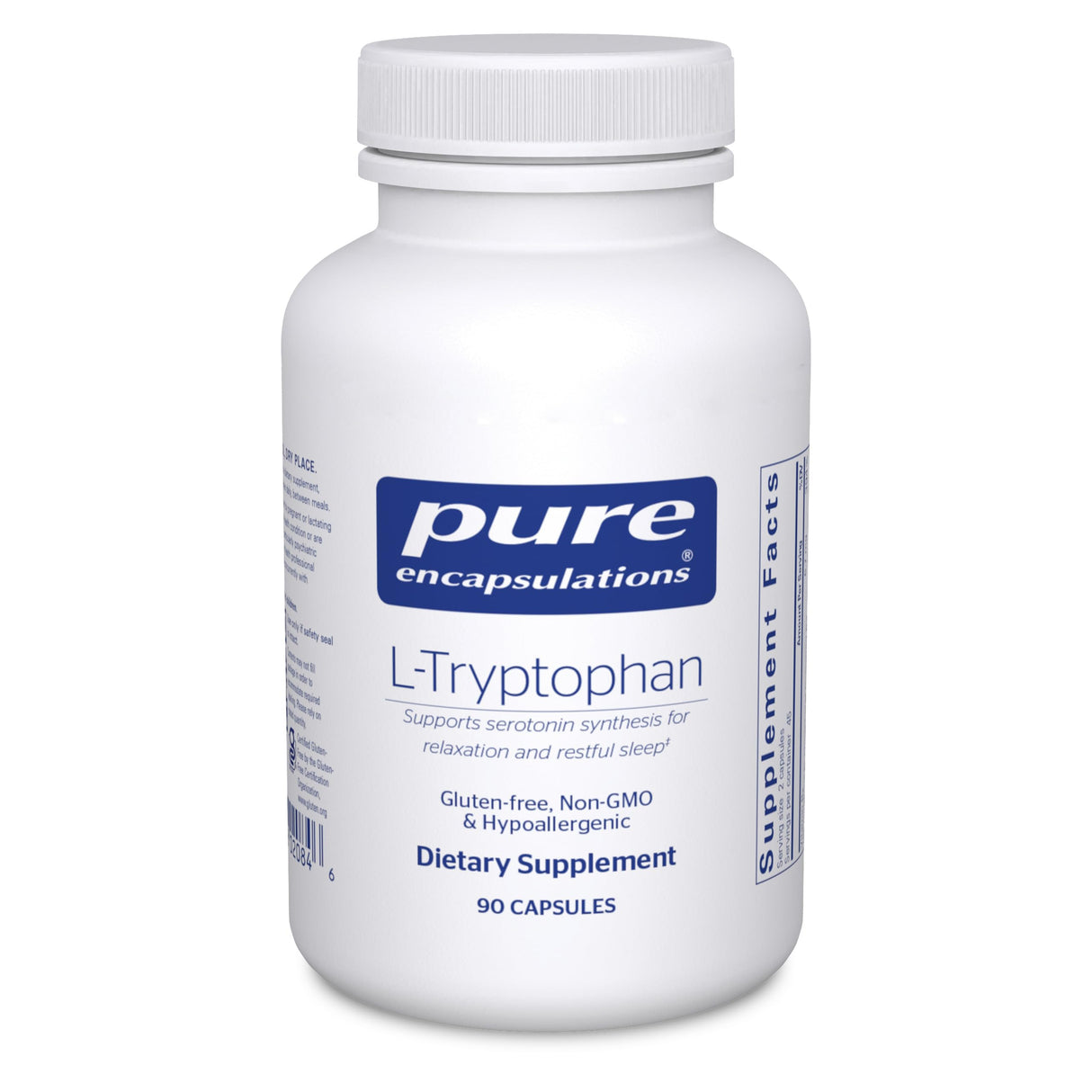Pure Encapsulations L-Tryptophan | Amino Acid Supplement for Relaxation, Serotonin Support, PMS, and Sleep* | 90 Capsules