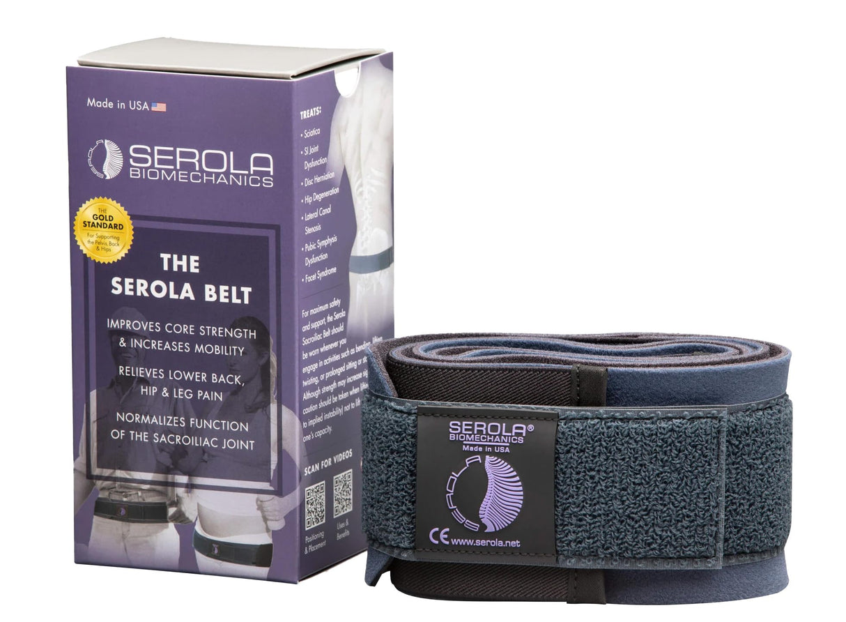 SEROLA Sacroiliac Belt for SI Joint Dysfunction – (Small fits 30” to 34”) Lower Back, Sciatic, Pelvic & Hip Support brace for Women & Men | Non-Slip, Adjustable & Breathable Pain Relief Brace