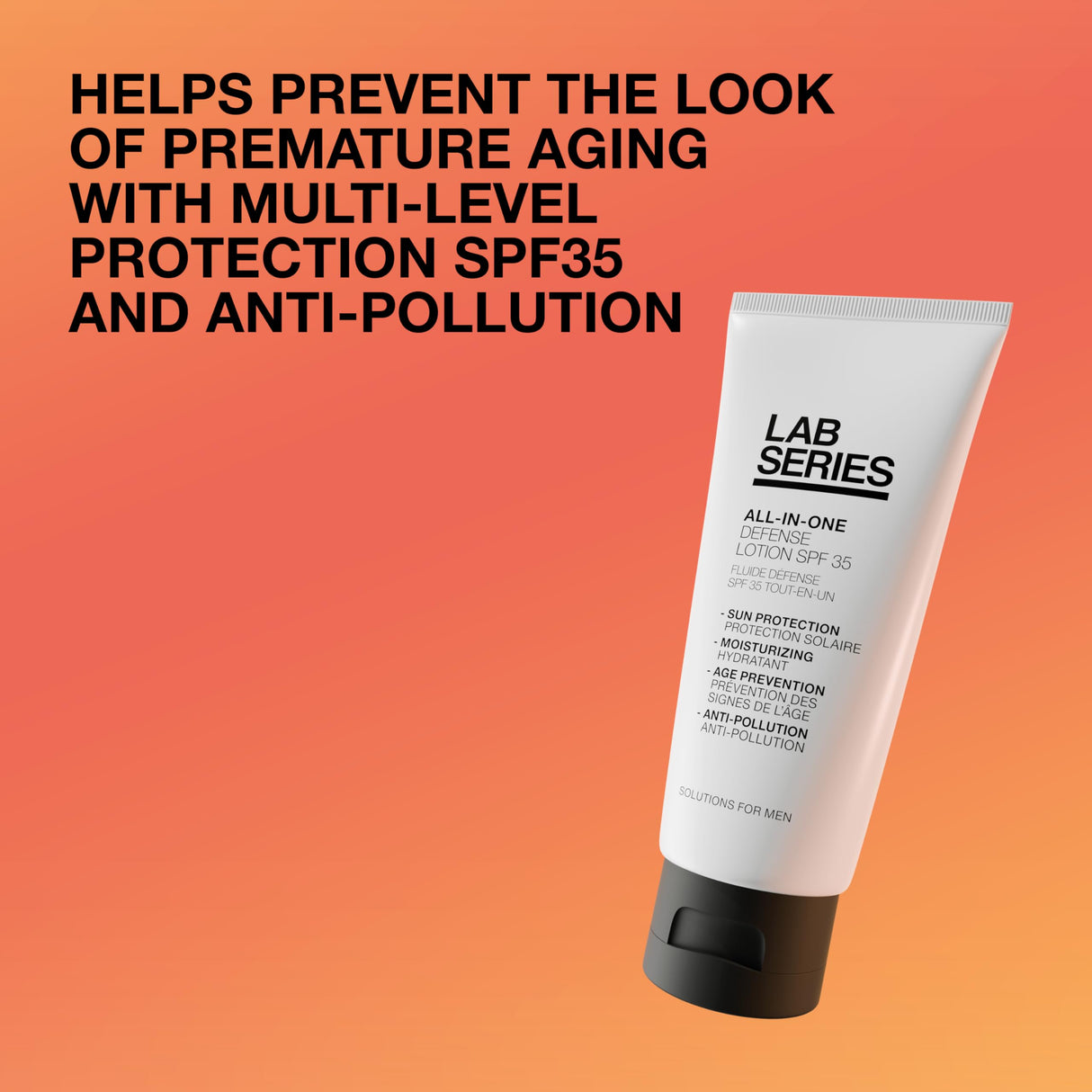 Lab Series All-In-One Defense Face Lotion SPF 35 - Sunscreen for Men - Men's Face Moisturizer with SPF, 3.4 Fl Oz