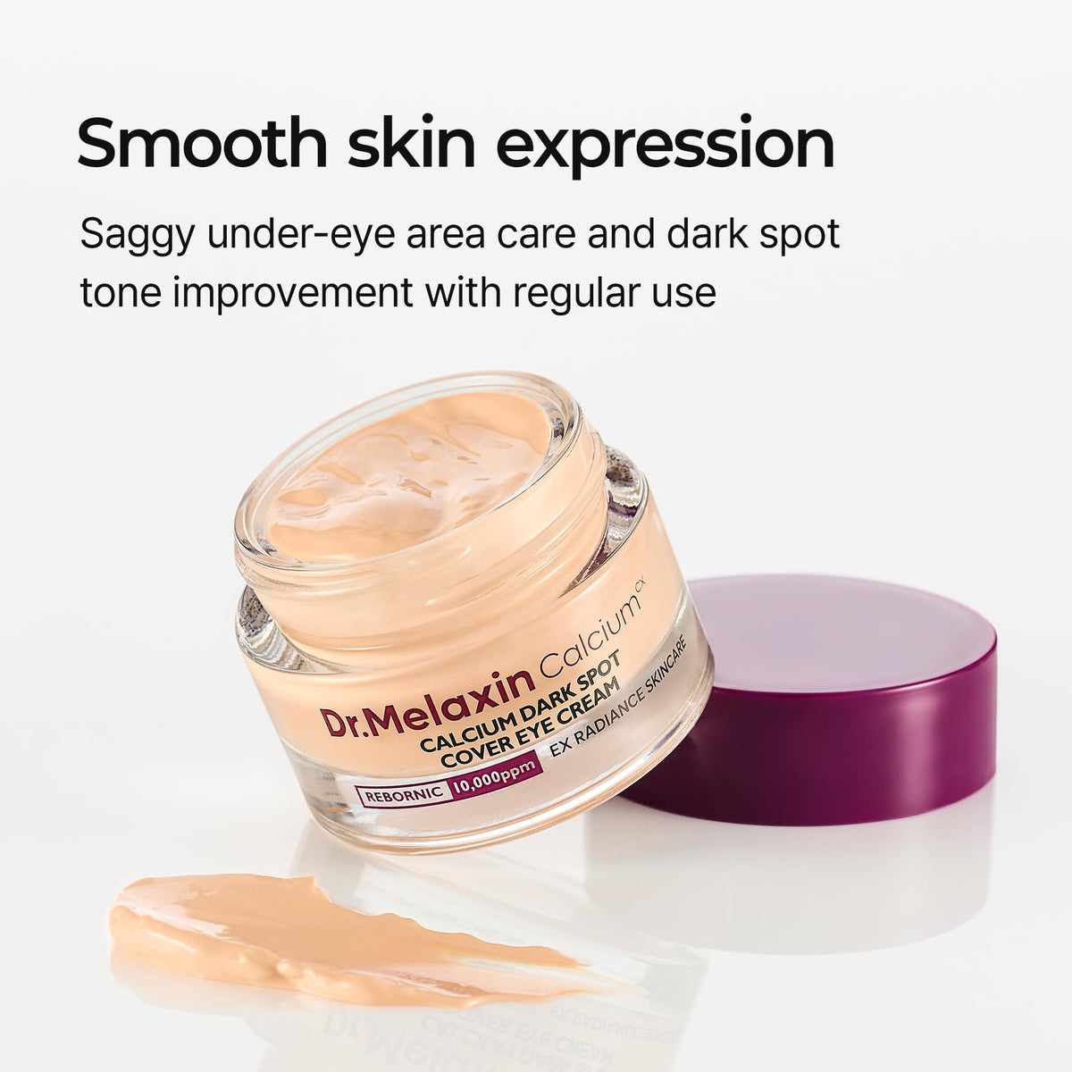 Dr.Melaxin Cemenrete Calcium Dark Spot Cover Eye Cream for Sagging Under Eye Skin, Puffiness&Eye Bags, Conceal Dark Circles and Fine Lines 0.52oz
