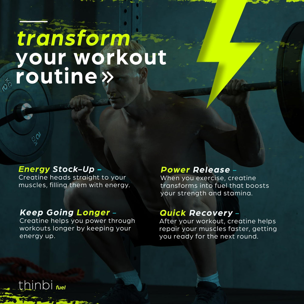 3 Pack Creatine Monohydrate Gummies Complex 6200mg for Men & Women - 120 Gummies Advanced Formula W/L-Taurine + Vitamin B12 for Muscle Strength, Muscle Builder, Energy Boost, Pre-Workout Supplement - Thinbi