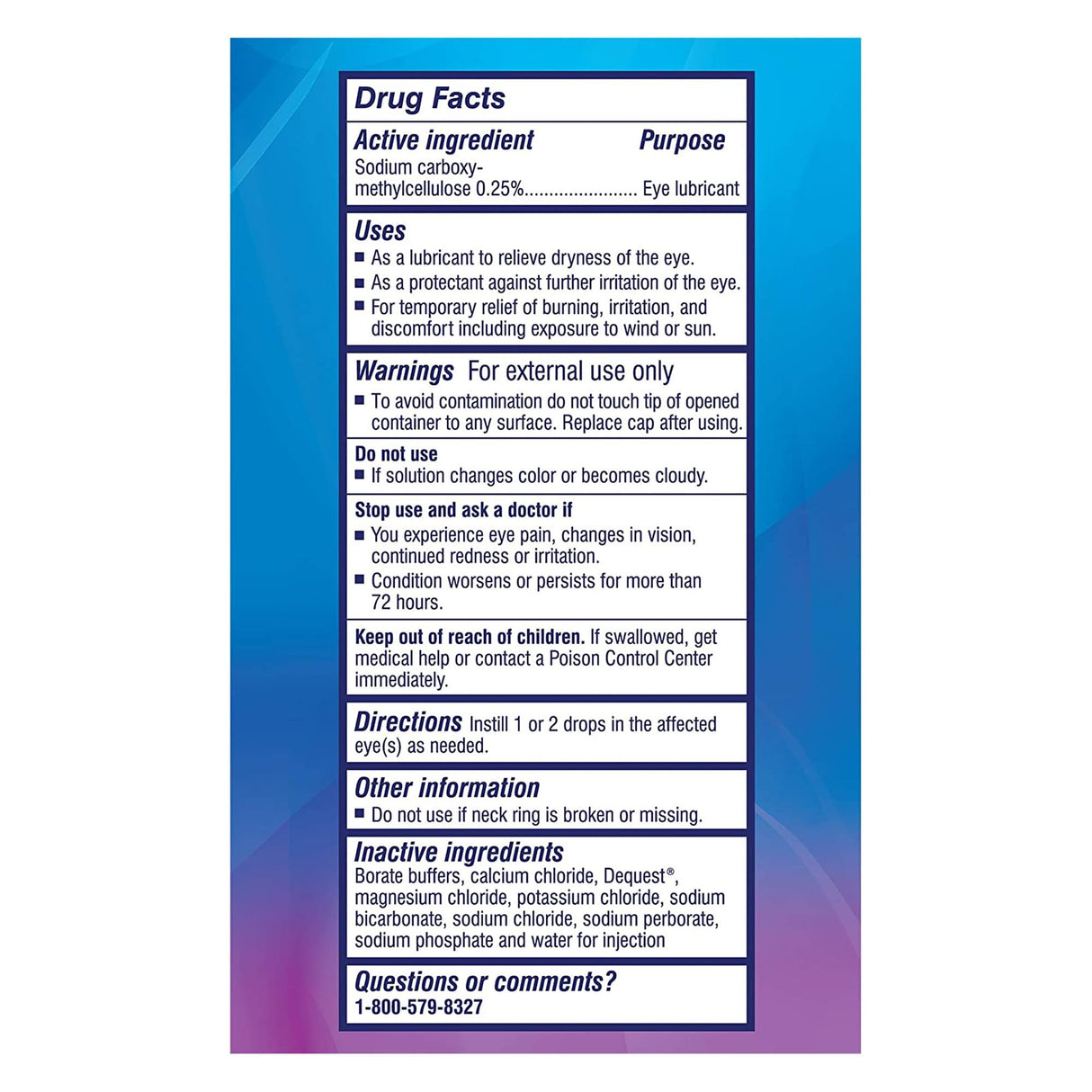 TheraTears Dry Eye Therapy Lubricating Eye Drops for Dry Eyes, 1 Fl Oz Twin Pack, (2 x 30mL Bottles)