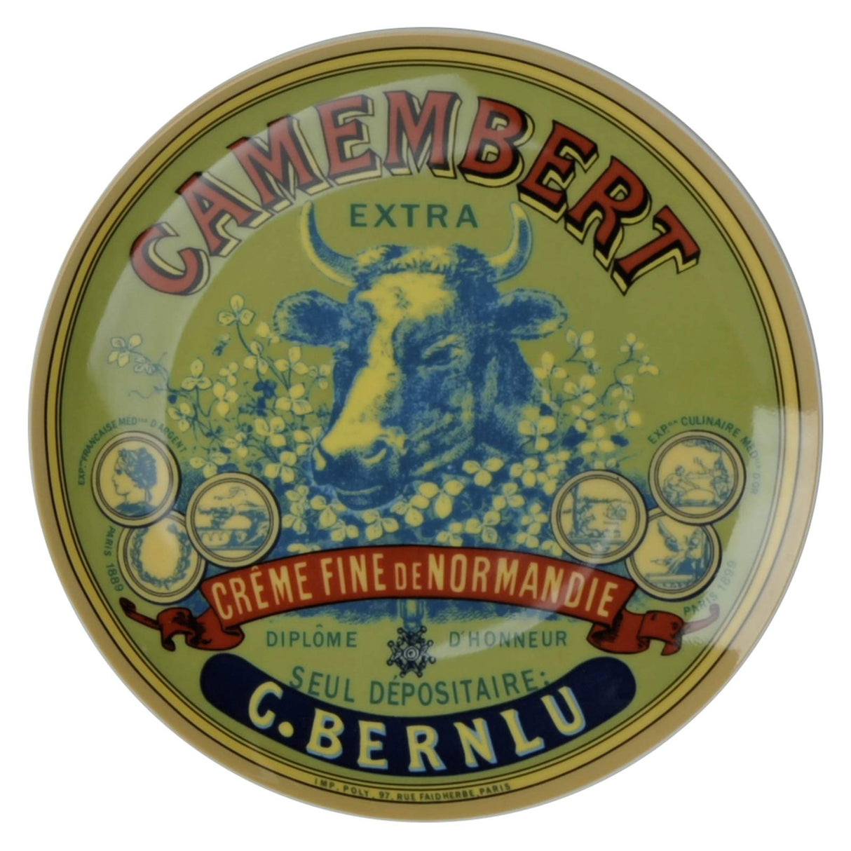 BIA DRH Camembert Plate Set, Set of 4