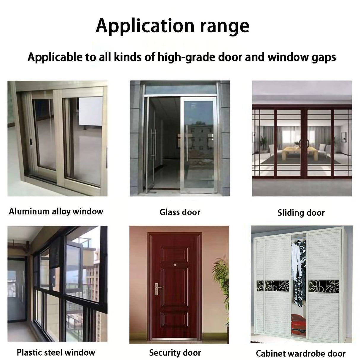 Weather Stripping Door Window Seal Strip 33 Ft, Selfadhesive Strong Adhesion, soundproofing, Draft Blocker, Dustproof, Suitable for Doors and Windows Cabinet Doors, 0.35 Wide X 0.35 Inch Thick, Gray