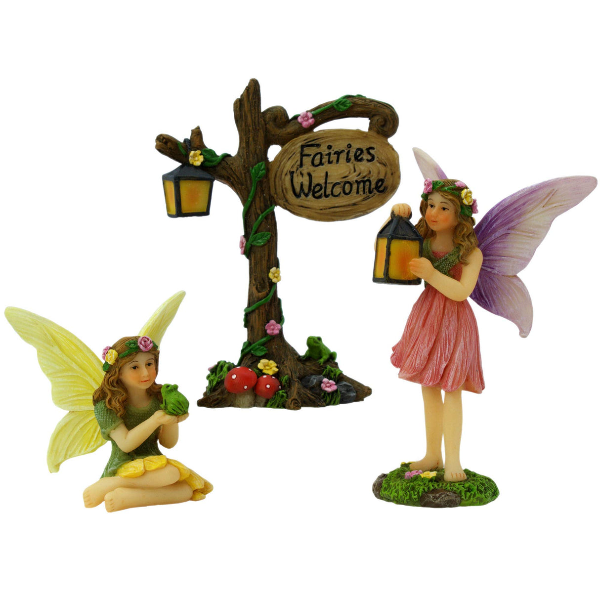 PRETMANNS Fairies for Fairy Garden Accessories, 3 Piece Kit