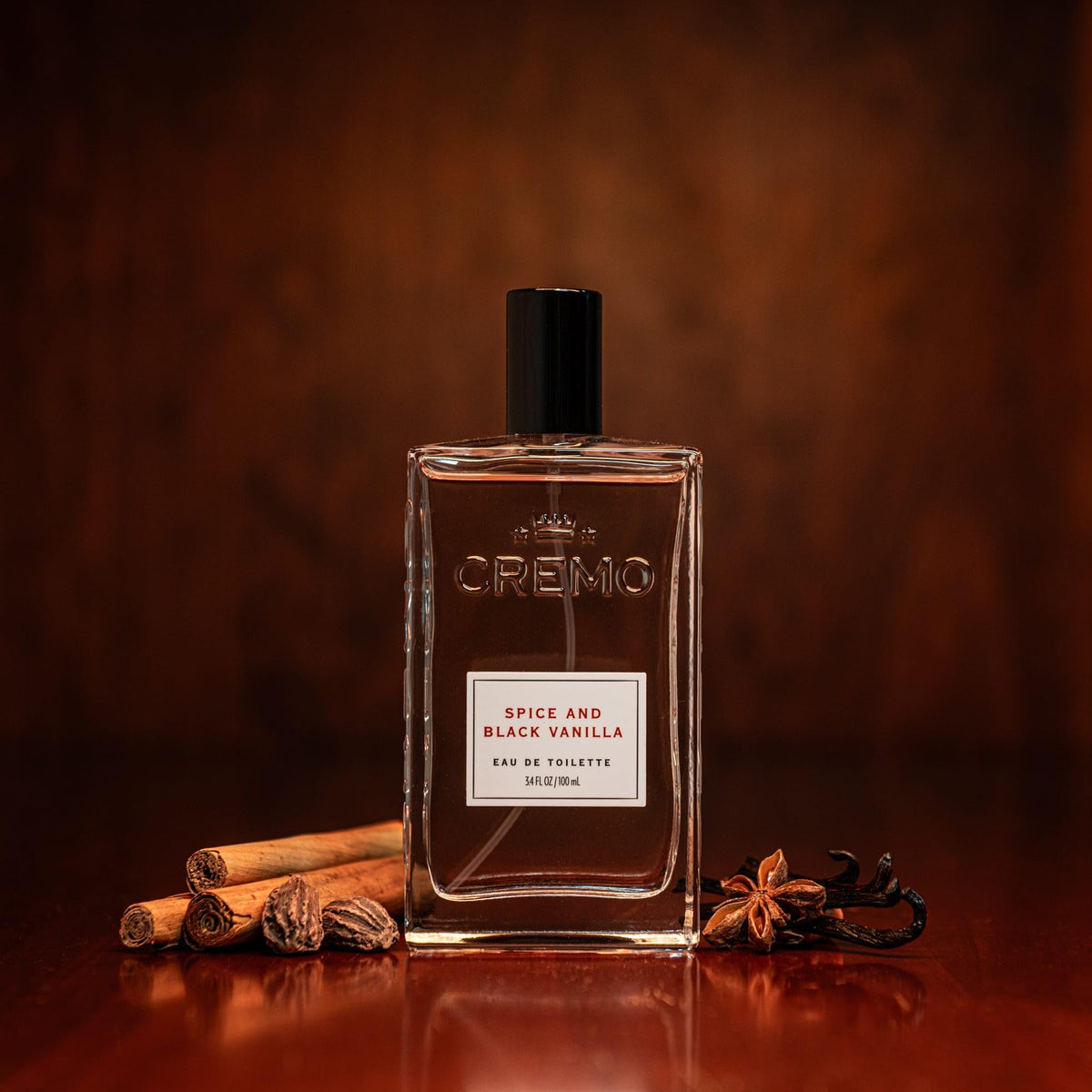 Cremo Cologne for Men, Spice & Black Vanilla, 3.4 Fl Oz