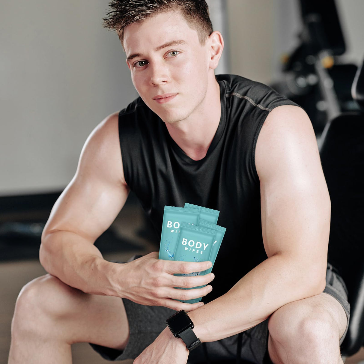 Treela 300 Pcs Bulk Large Body Wipes Individually Wrapped Big Bath Wipes for Adults Bathing No Rinse Shower Bulk Deodorant for Homeless Hygiene Personal Cleansing for Travel Gym(7.09" X 9.84",Blue)