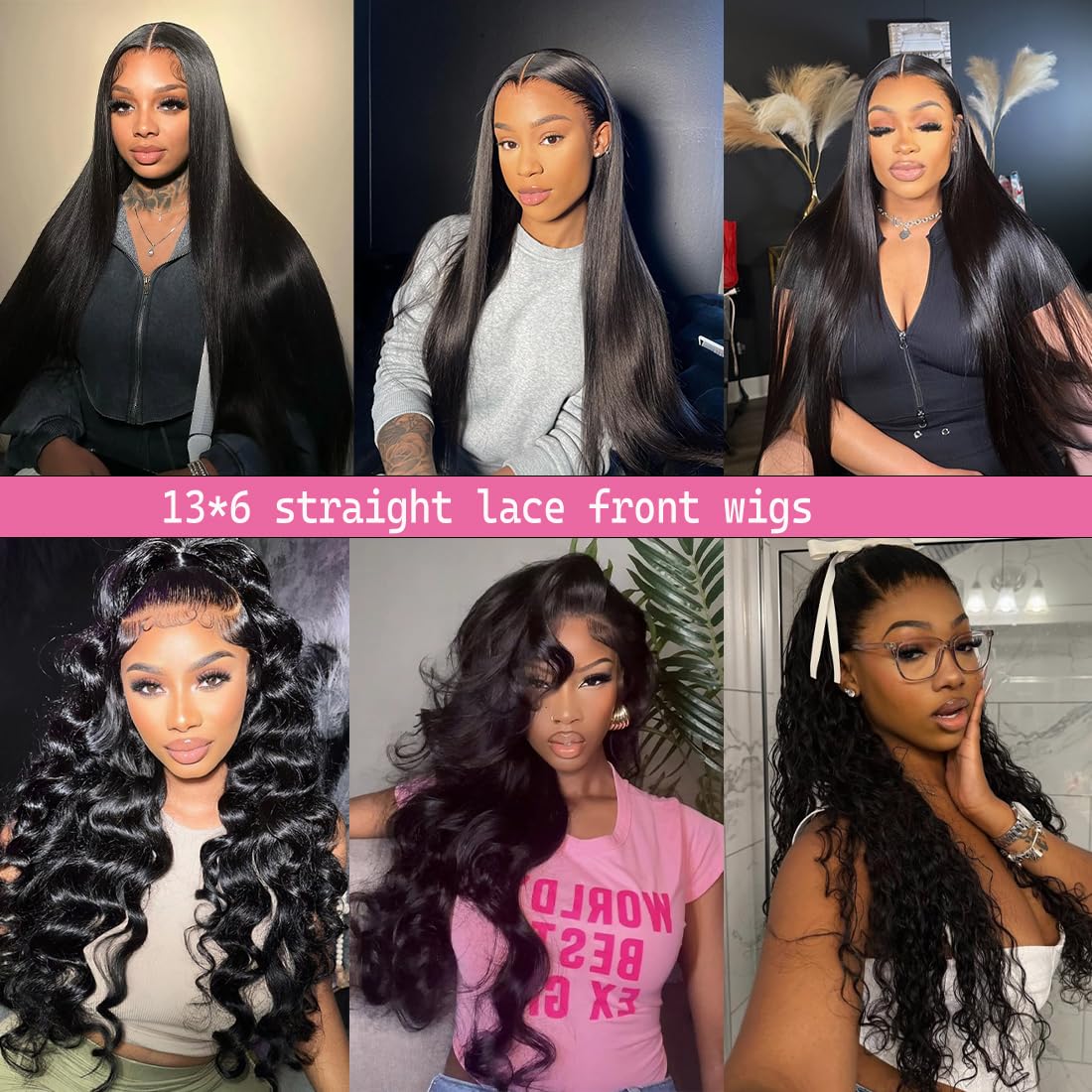 30 Inch Lace Front Wigs Human Hair 200 Density 13x6 HD Lace Front Wigs Human Hair Pre Plucked Glueless Wigs Human Hair for Women Straight Lace Frontal Wigs Human Hair Natural Color (Natural Black, 30)