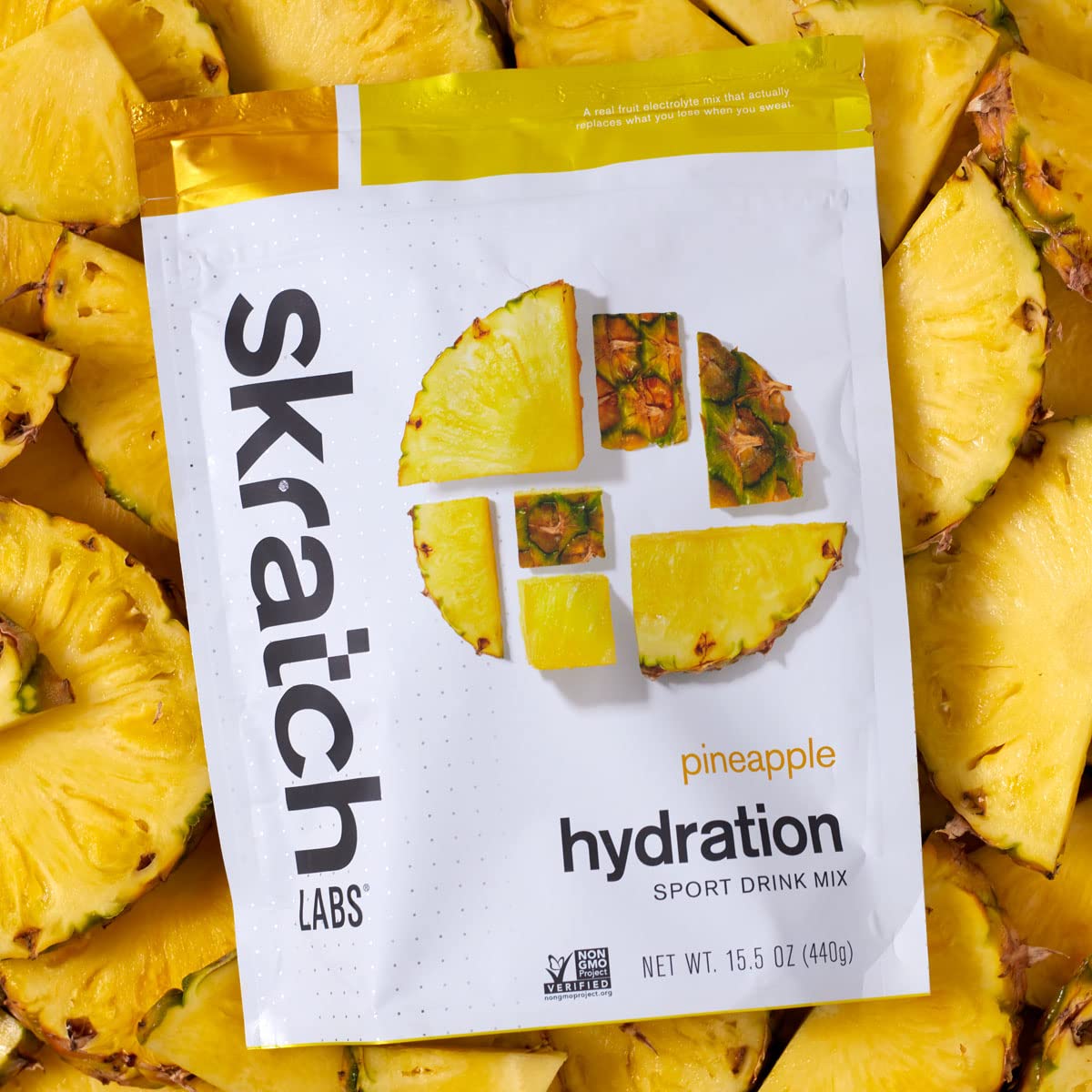 Skratch Labs Hydration Powder | Sport Drink Mix | Electrolytes Powder for Exercise, Endurance, and Performance | Pineapple | 20 Servings | Non-GMO, Vegan, Kosher