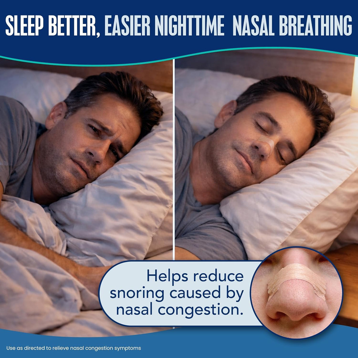 Breathe Right Nasal Strips, Extra Strength, Nasal Congestion, Tan, 44ct