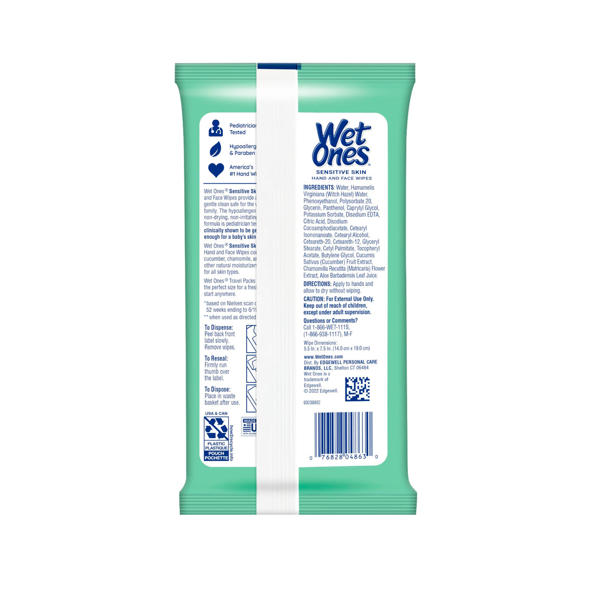 Wet Ones Hand Wipes, 20 Wipes (Pack of 10)