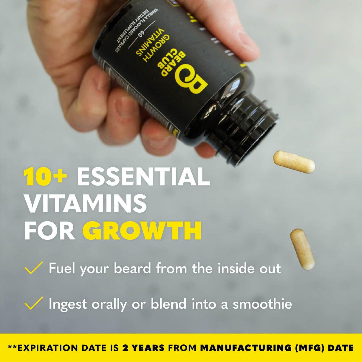 Beard Club Advanced Beard Growth Kit - Derma Roller, Growth Oil, Vitamins and Vitamin Spray, Shampoo and Boar Bristle Brush - Gift Set - Cedar