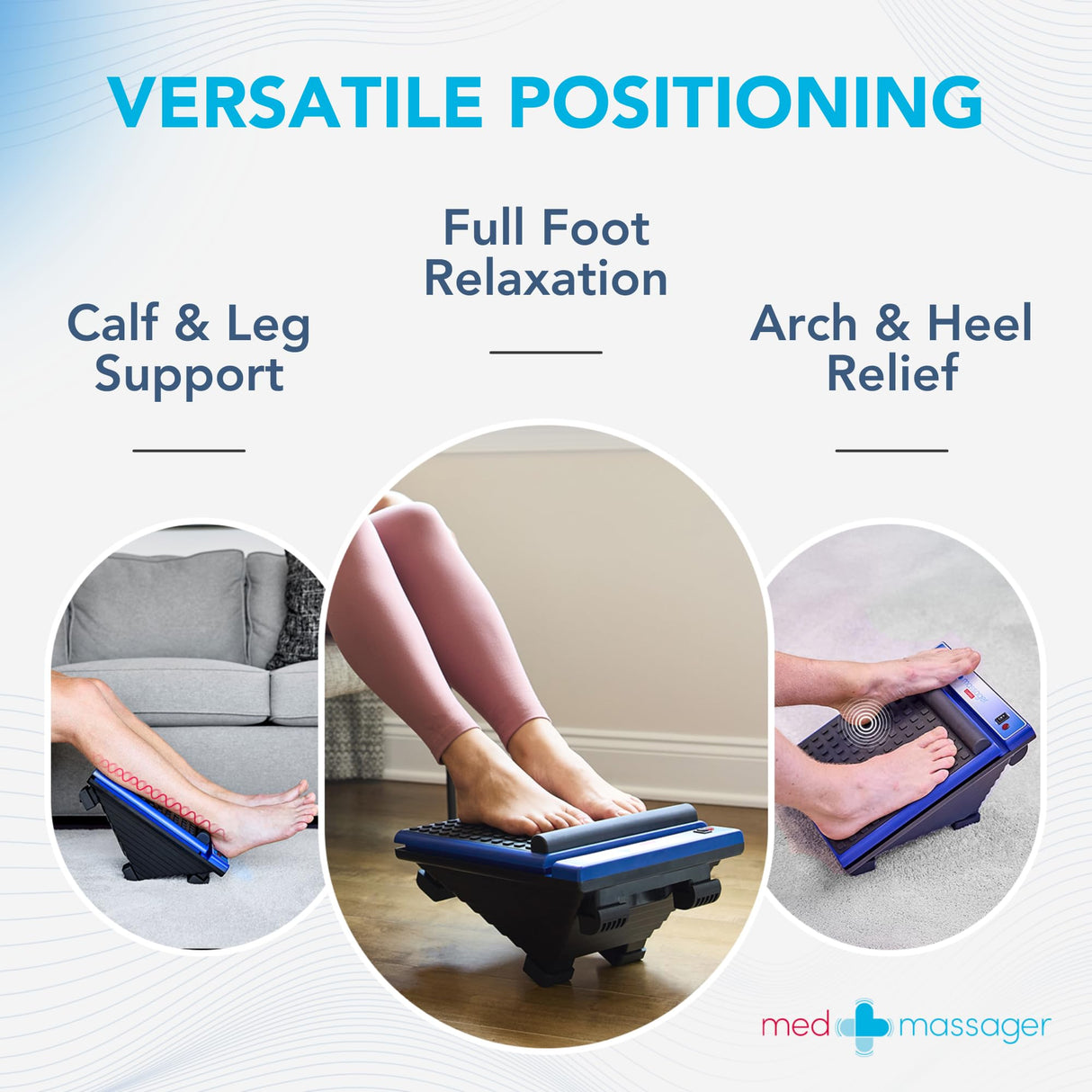 MedMassager Foot Massager Classic | Deep Tissue Massage Therapy, at-Home Massager, Dual Speed, Portable & Compact, Fast Relief from Neuropathy, Improves Blood Circulation