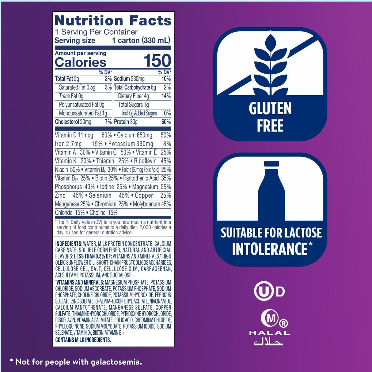 Ensure Max Protein Shake | Birthday Cake | Ready to Drink | 30g Protein for Muscle Health | 1g Sugar, 4g Fiber | 11 fl oz, 12 Pack