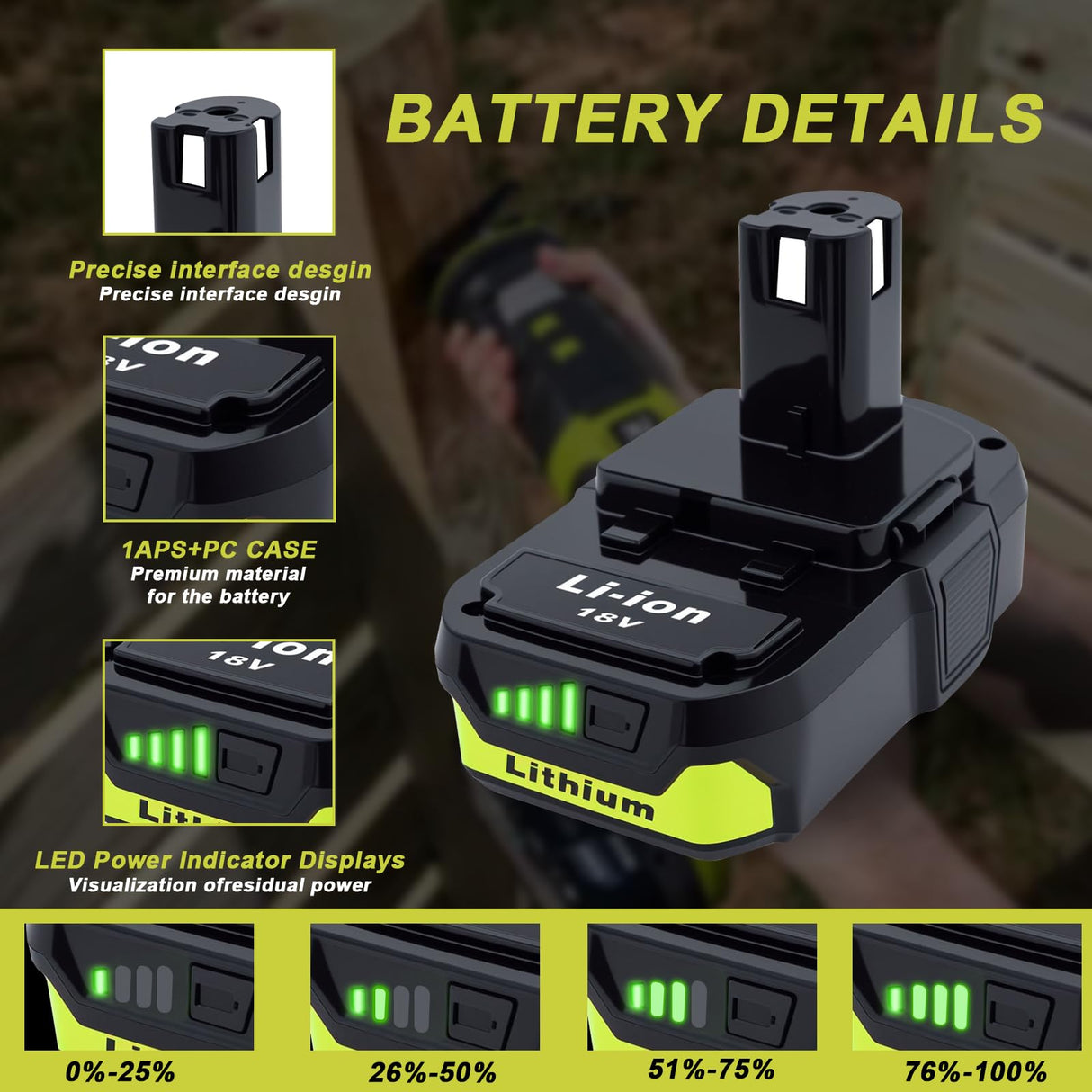 Ultraxxis 2 Packs 3.0Ah High Capacity Replacement for Ryobi 18v Battery P108 P104 P105 P102 P103 P122 P109 Li-ION Compatible with Ryobi 18V ONE+ System Cordless Power Tools and Charger