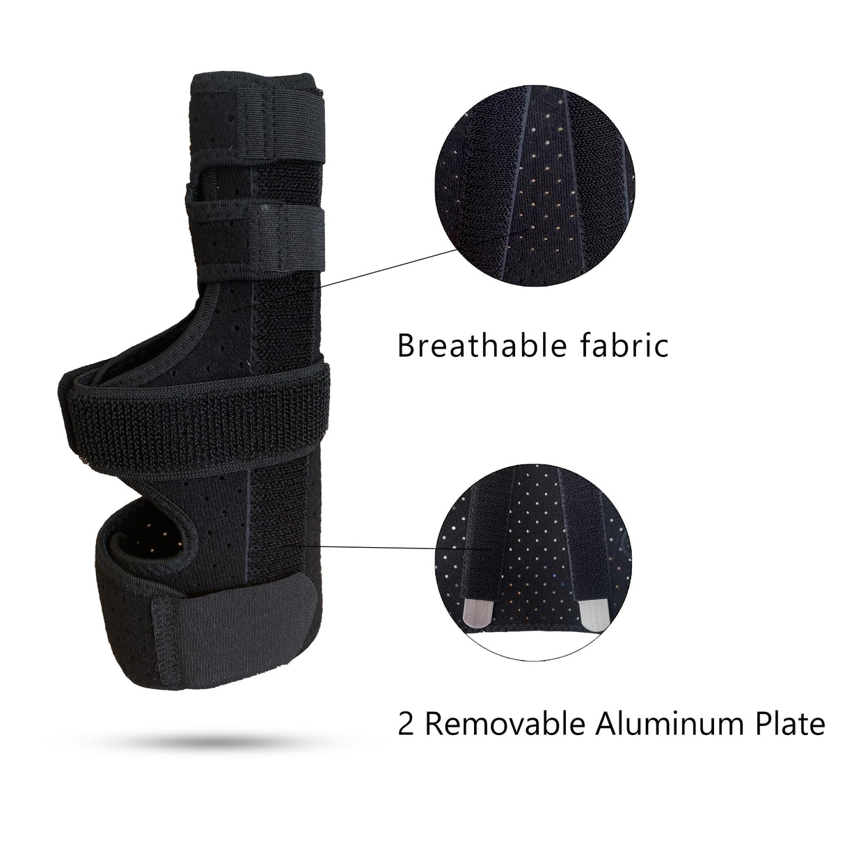 GenetGo Boxer Break Metacarpal Splint Brace - 4th or 5th Finger Splint Support (Large/X-Large)