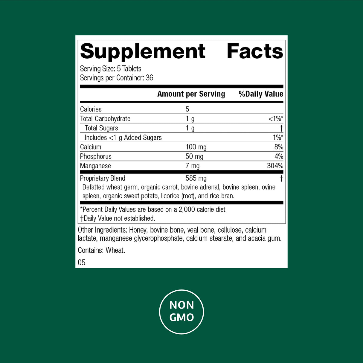 Standard Process Bio-Dent - Supports Bone & Muscle Health - Aids The Production of Cartilage & Collagen - Supports Energy Metabolism - Whole Food-Based Supplement - 180 Tablets