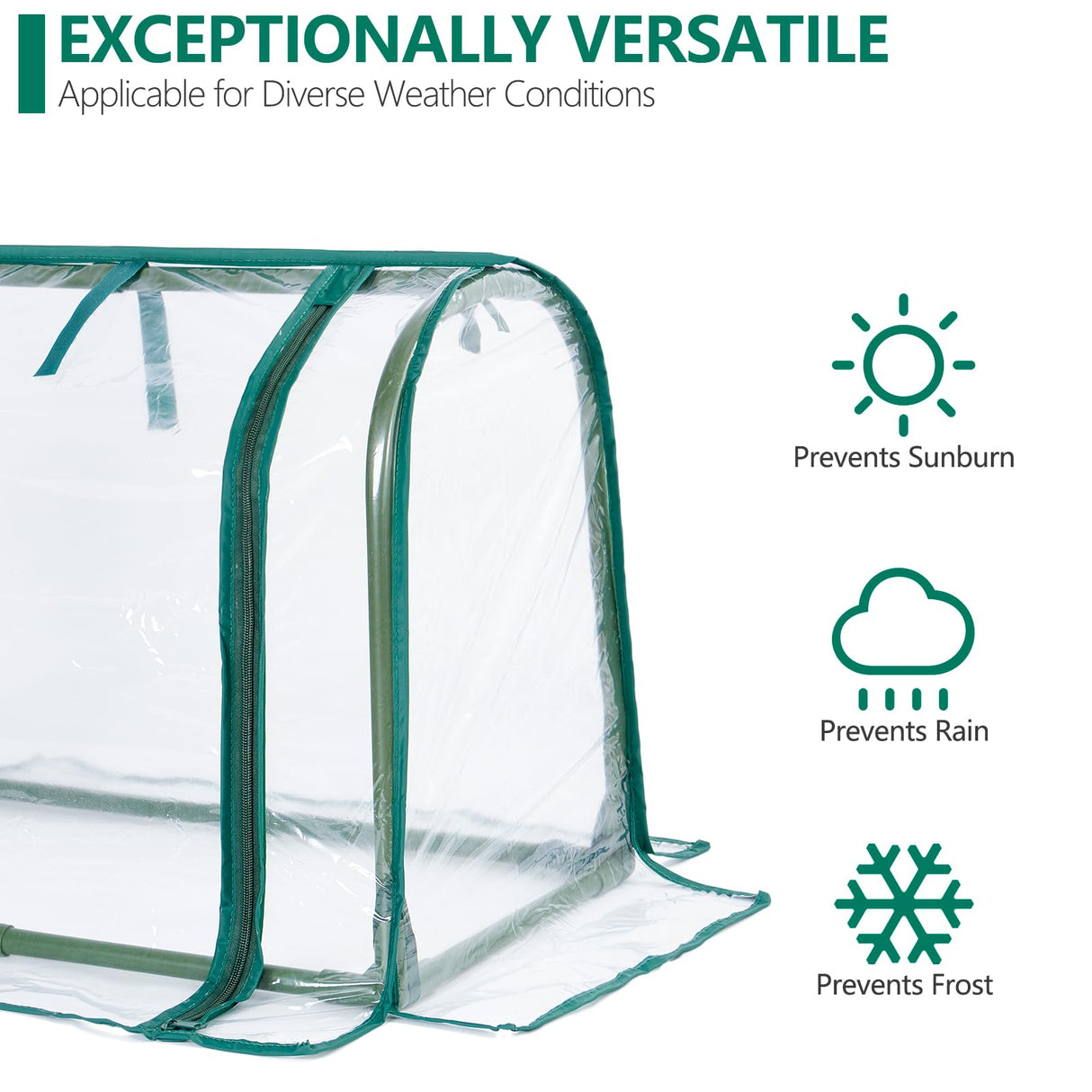 Mini Indoor Greenhouse Tabletop Garden Nursery Plant Cover Tent Humidity Domes for Home Gardening Germination and Seedling Propagation - 23x12x16.5 Inches