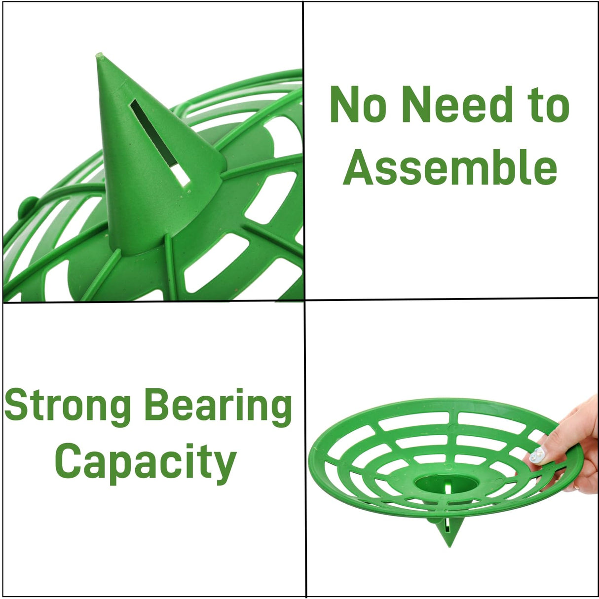 Pumtus 12 Pack Melon Cradles, Plastic Pumpkin Support, Squash Protector Stand, Watermelon Support Plant Trellis, Melon Holder Growing Frame, Protector for Watermelon, Squash, Pumpkin
