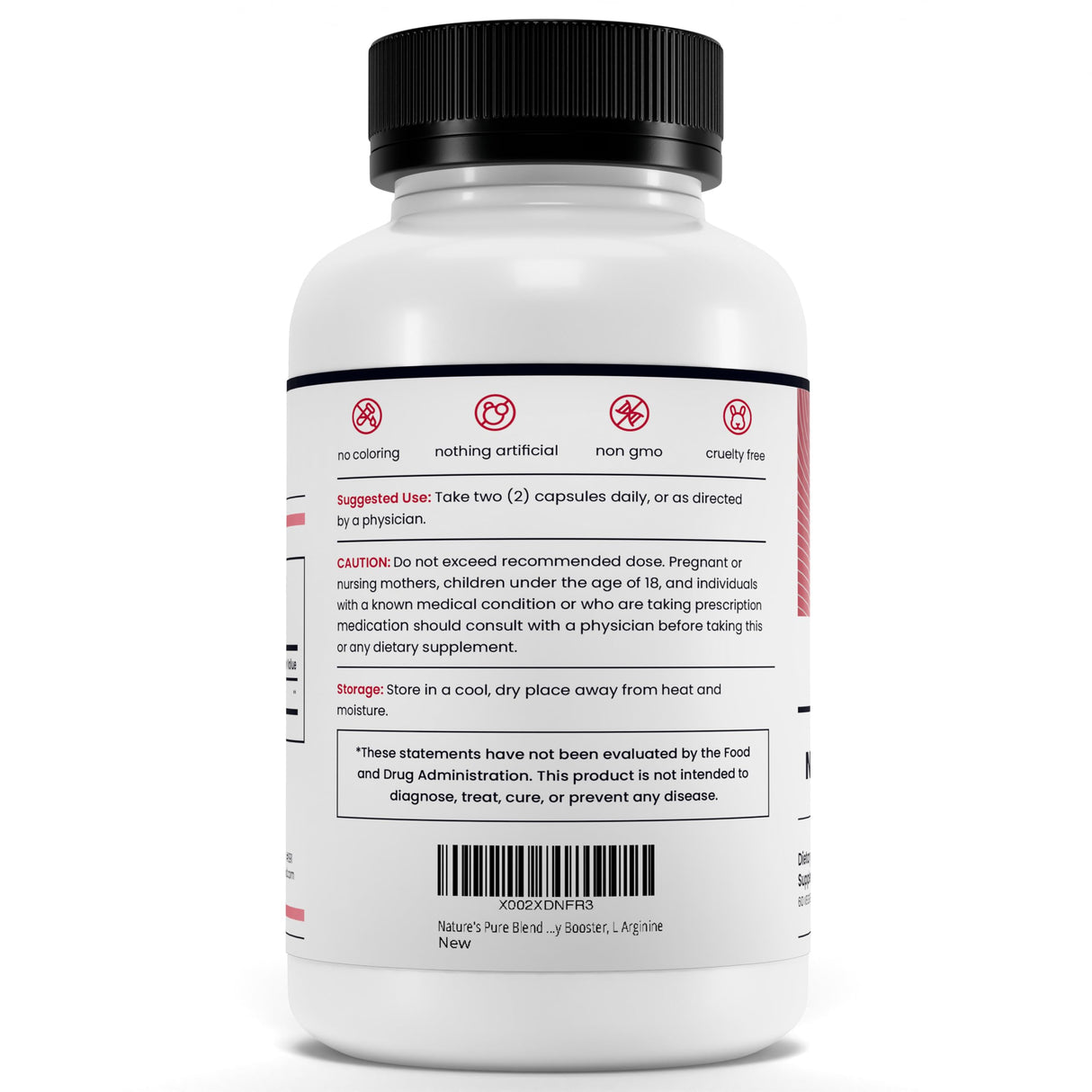 Nature's Pure Blend Organic Beet Root Powder Capsules – Beet Root Capsules & Beets Supplements for Circulation – L Arginine – Nitric Oxide Supplements – 1500MG