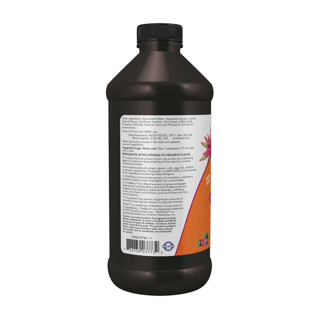 NOW Foods Supplements, Liquid Multi, Fast Absorption, Liquid Vitamin & Mineral, Wild Berry Flavor, 16-Ounce