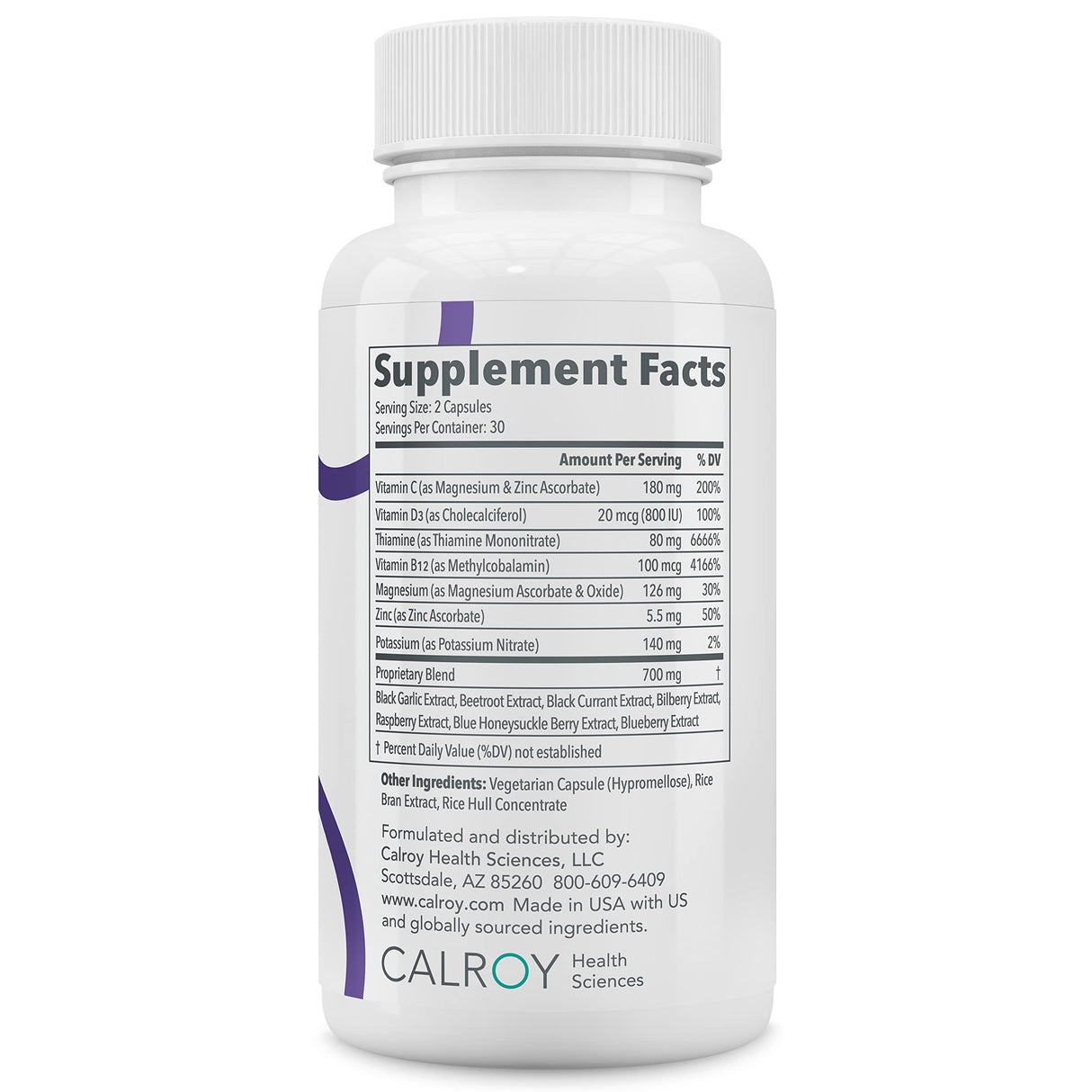 Calroy Health Sciences Vascanox HP - Next Generation Nitric Oxide Support - Up to 24 Hours on Single dose*+