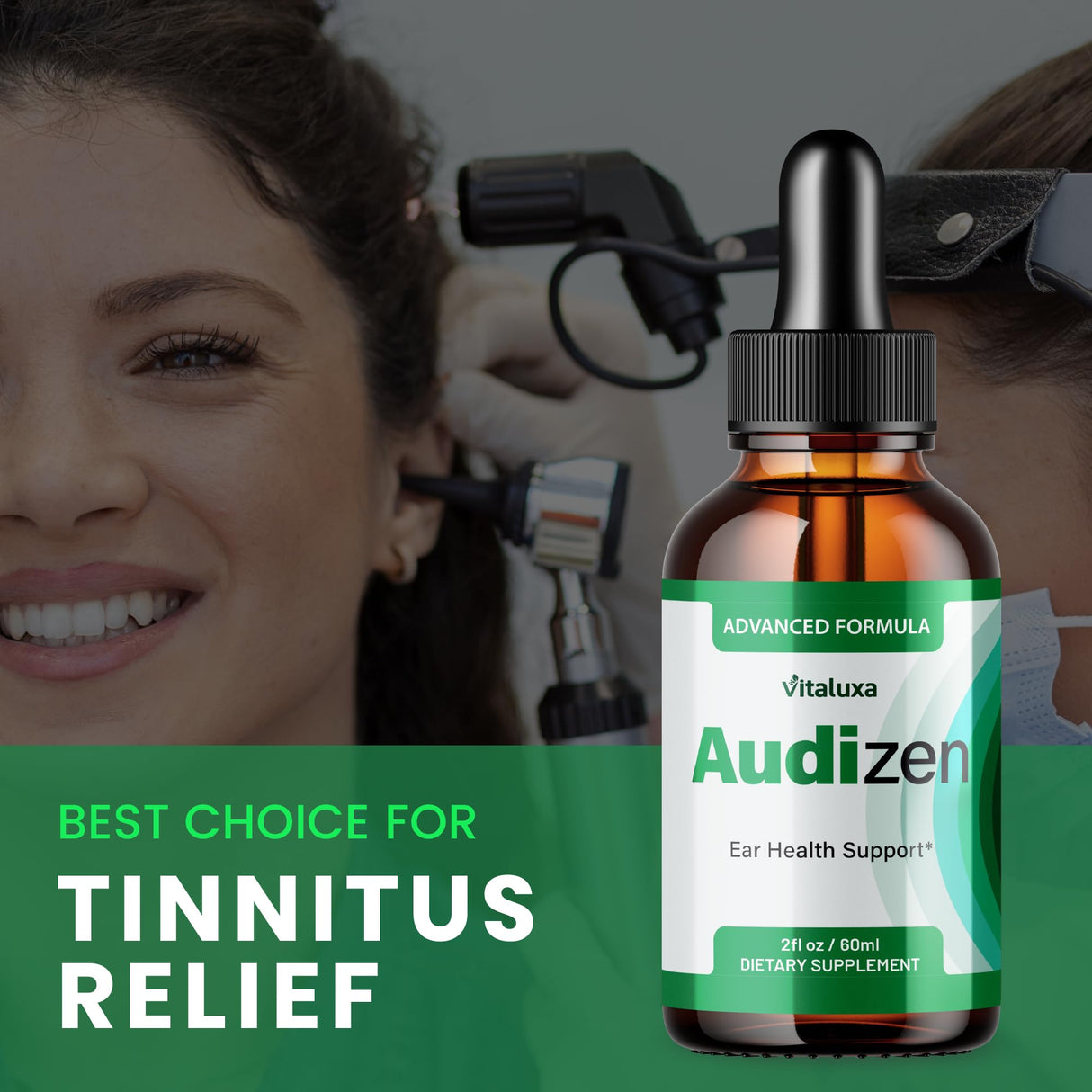 (5 Pack) Audizen for Tinnitus Relief, Audizon Eardrops for Ear Ringing Hearing Support Liquid Supplement Inner Ear Balance Support Potent Premium Advanced Blend Healthy Wellness Review (150 Servings)