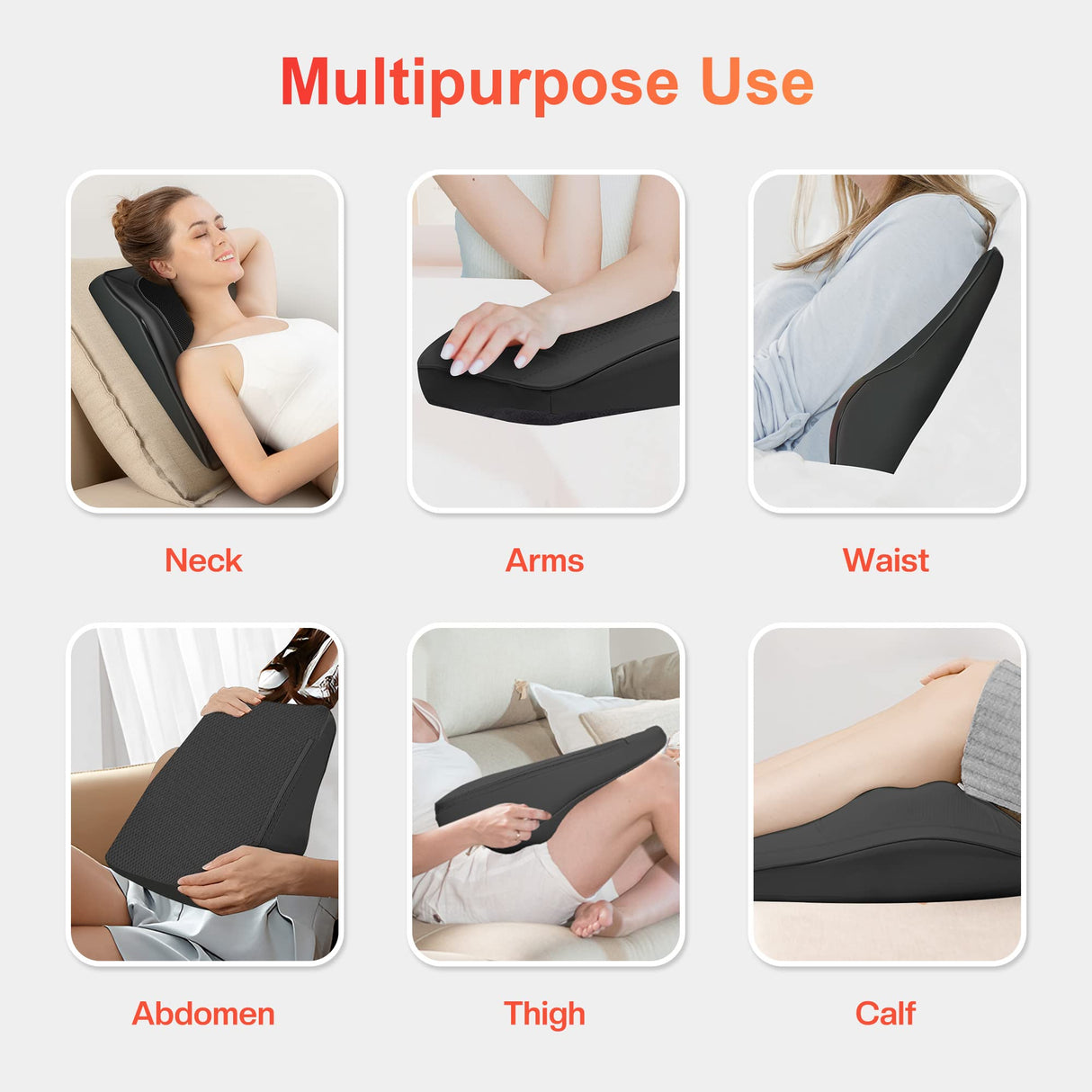 COMFIER Back Massager with Heat,3D Deep Kneading Shiatsu Neck and Back Massager with Vibration & Heat, Neck Back Massage Pillow as Gift for Women Men-Home Office Use