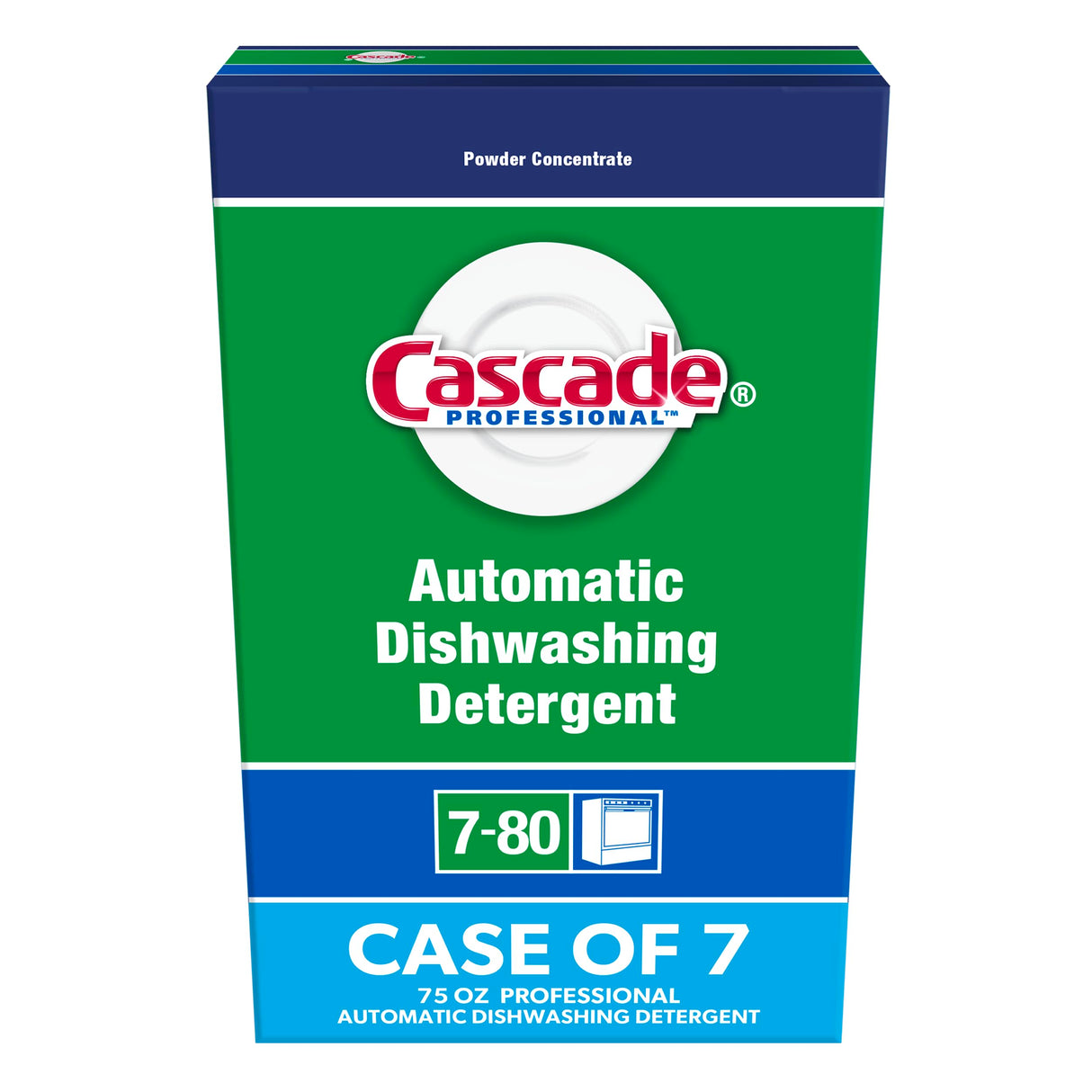 Cascade Automatic Dishwashing Detergent Powder Bulk with Dawn Grease-Fighting Power, Fresh Scent, 72 oz (Case of 7)