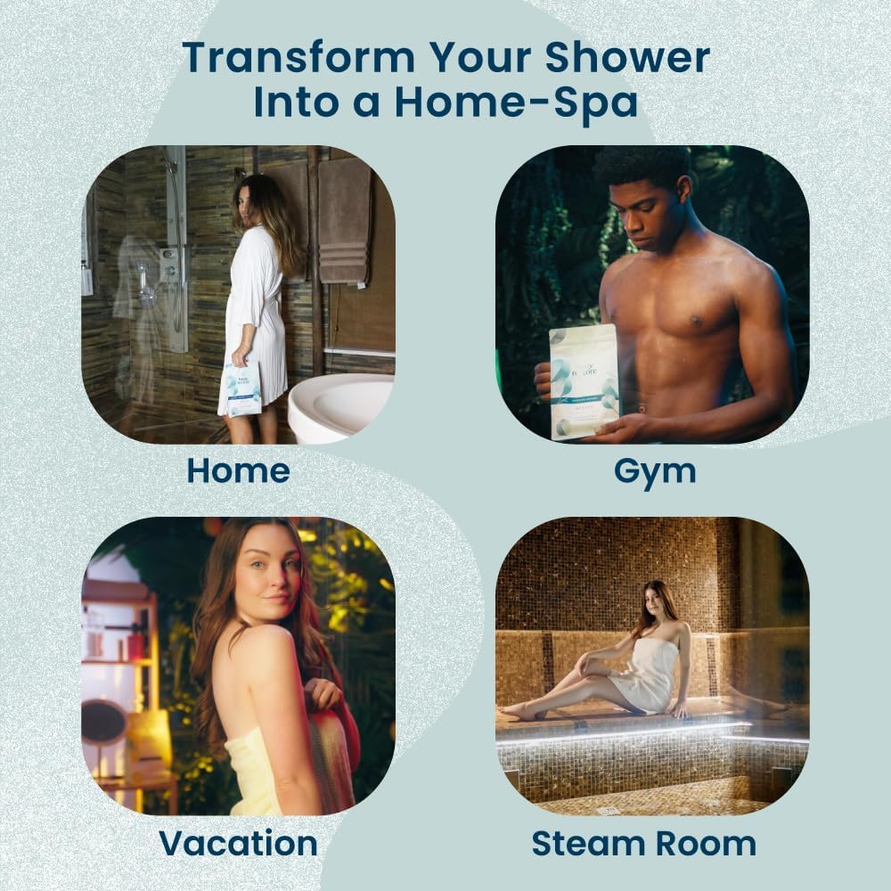 Body Restore Shower Steamers Aromatherapy 30 Pack - Mothers Day Gifts for Mom, Grandma, Birthday Gift for Dad, Daughter, Best Friend, Travel Essentials, Stress Relief, Self Care - Collector’s Box